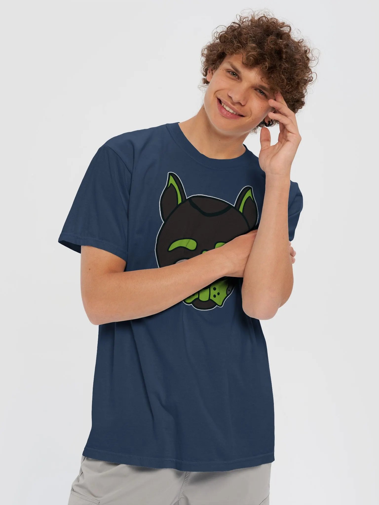 The 'pup hood color splash' T-Shirt - Lime product image (5)