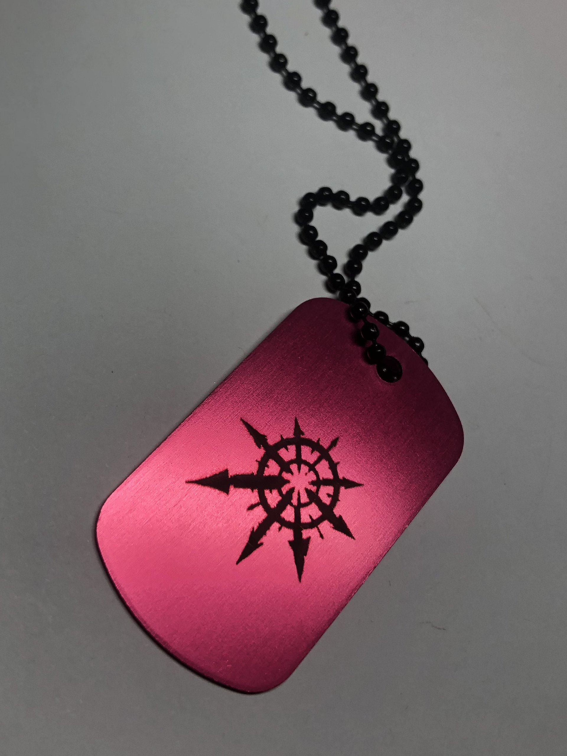 HERESY - Engraved Dog Tag Pendant Necklace product image (4)