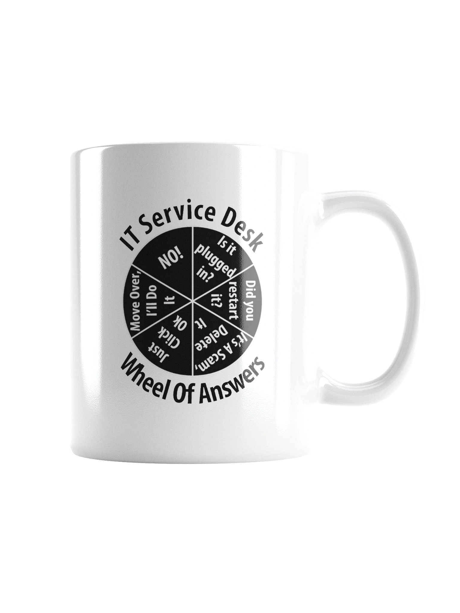 IT Service Desk Wheel of Answers Information Technology Mug Cup product image (5)