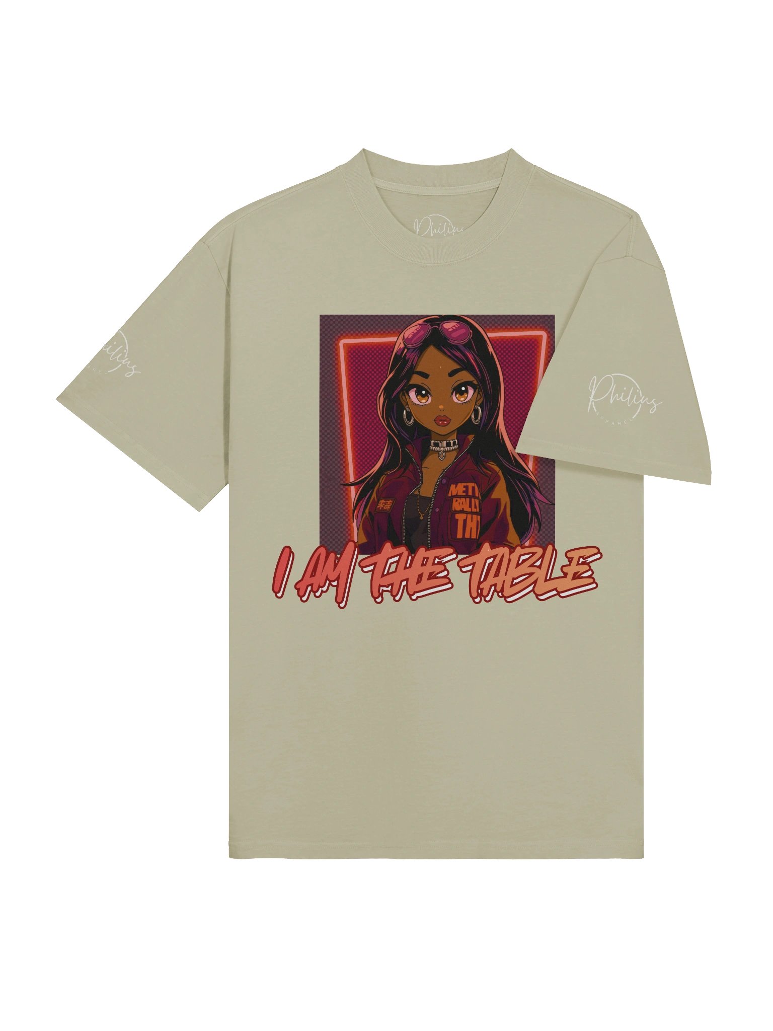 ''PHILIUS Apparel'' I AM THE TABLE Oversized T-Shirt product image (24)