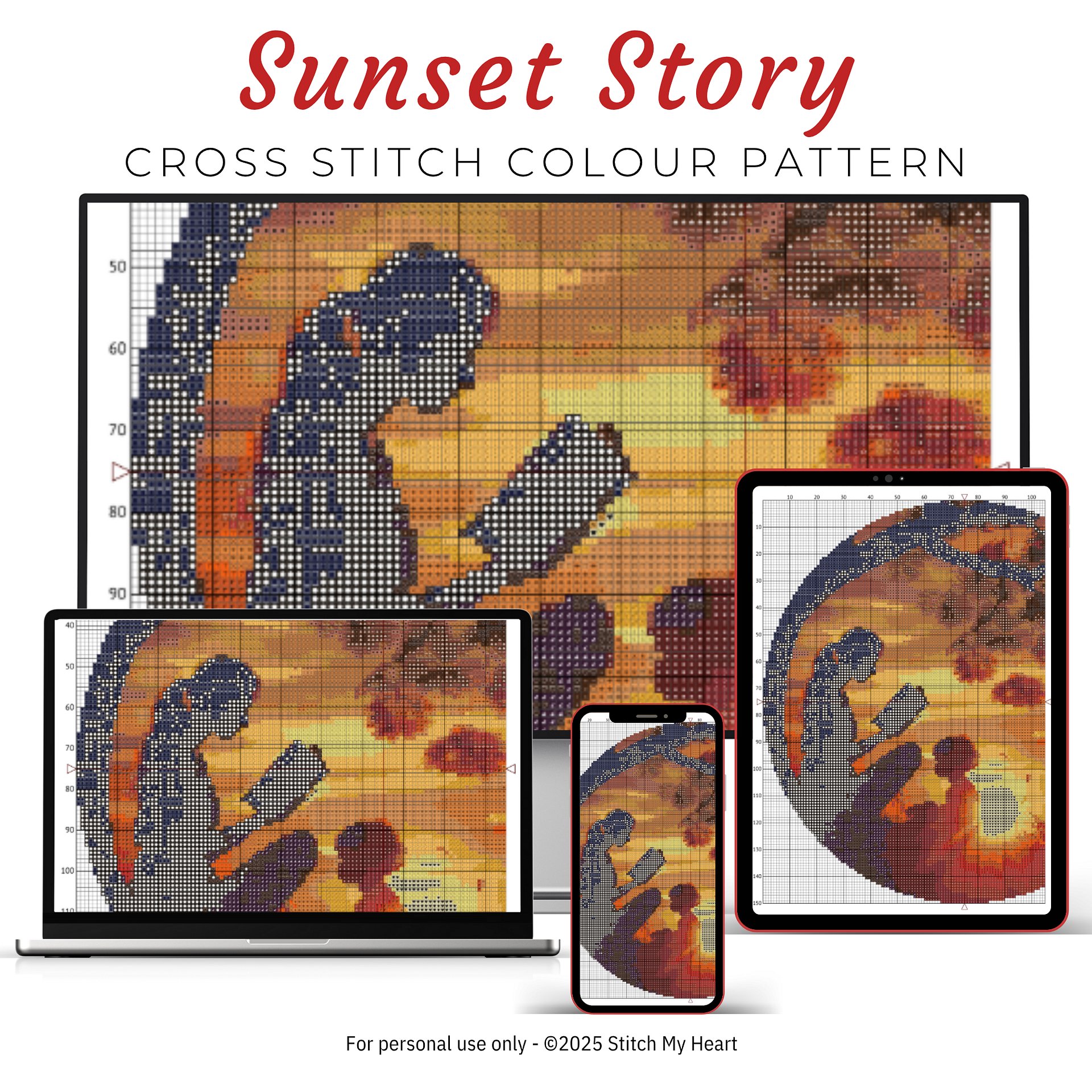 Sunset Stories Cross Stitch Pattern product image (3)