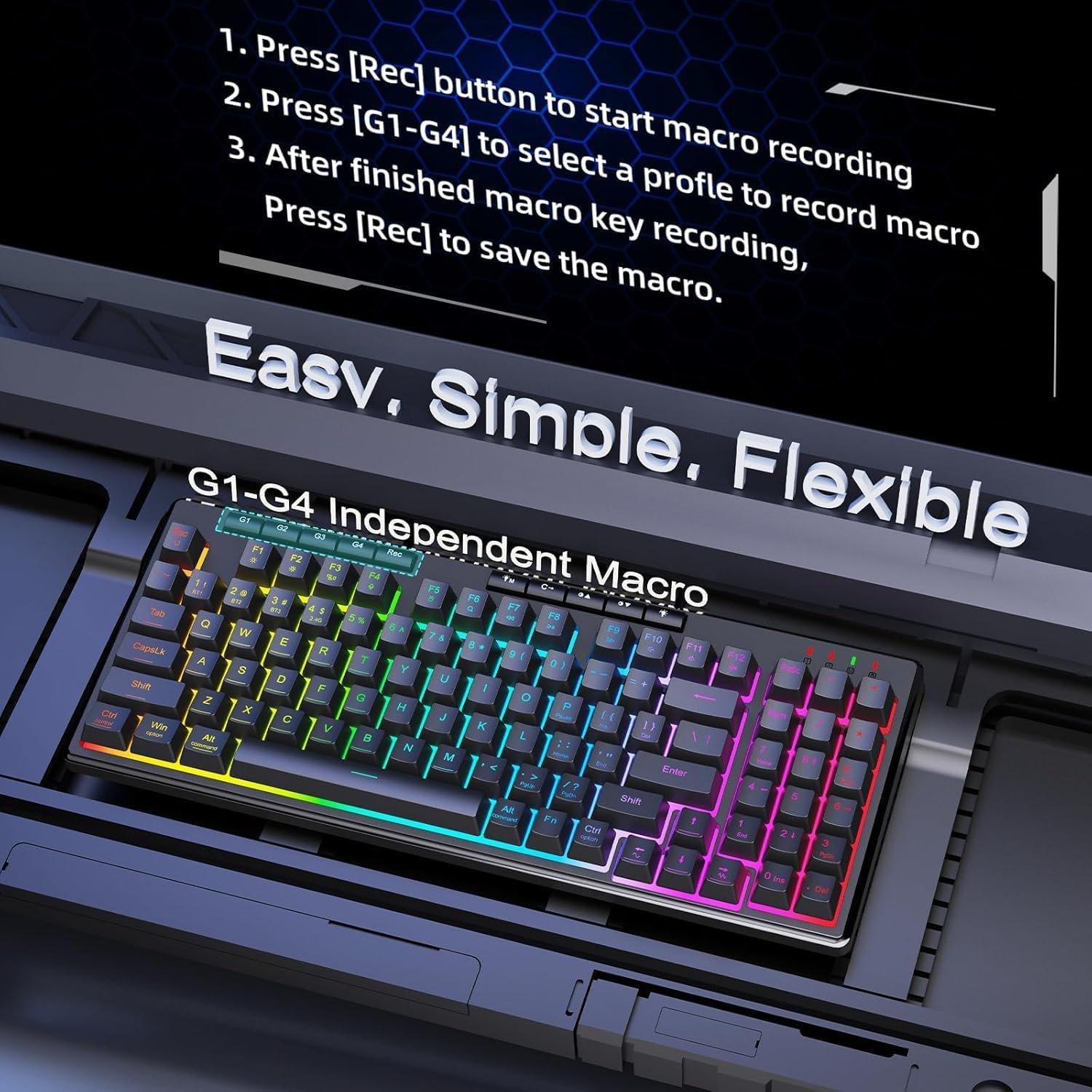 Redragon S156 Wireless Keyboard and Mouse product image (4)