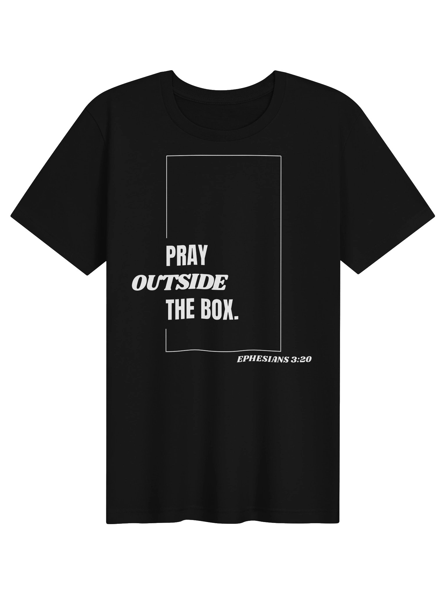 Pray Outside the Box Ephesians 3:20 Tee product image (1)
