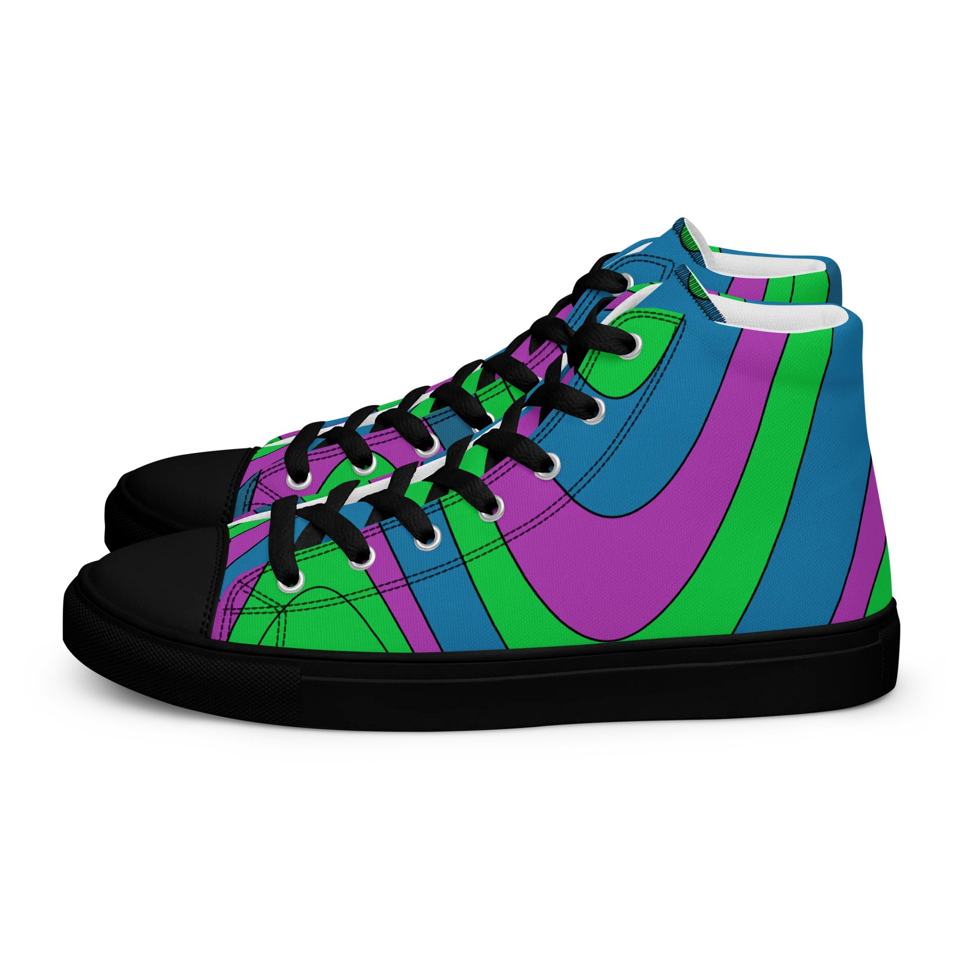 Retro Wave Women's High Tops product image (1)
