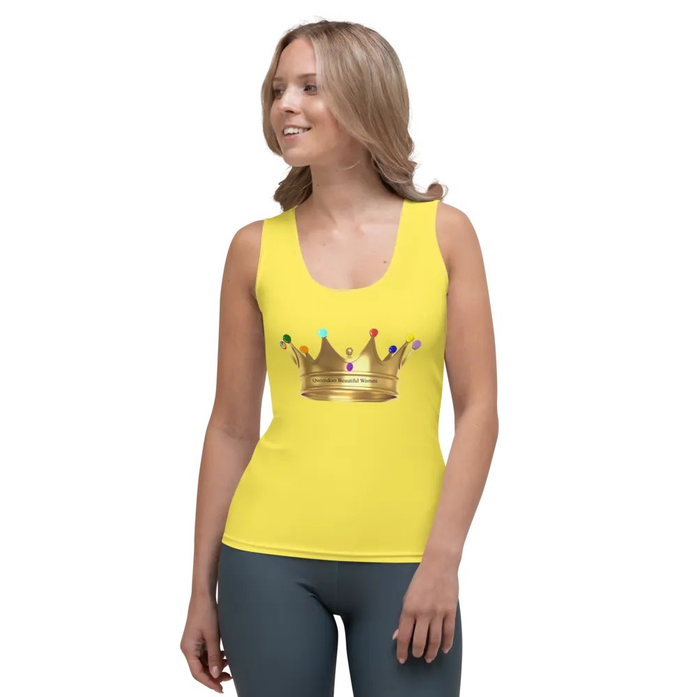 Queendom Beautiful Women Crown Tank Top/Yellow (TM) product image (2)