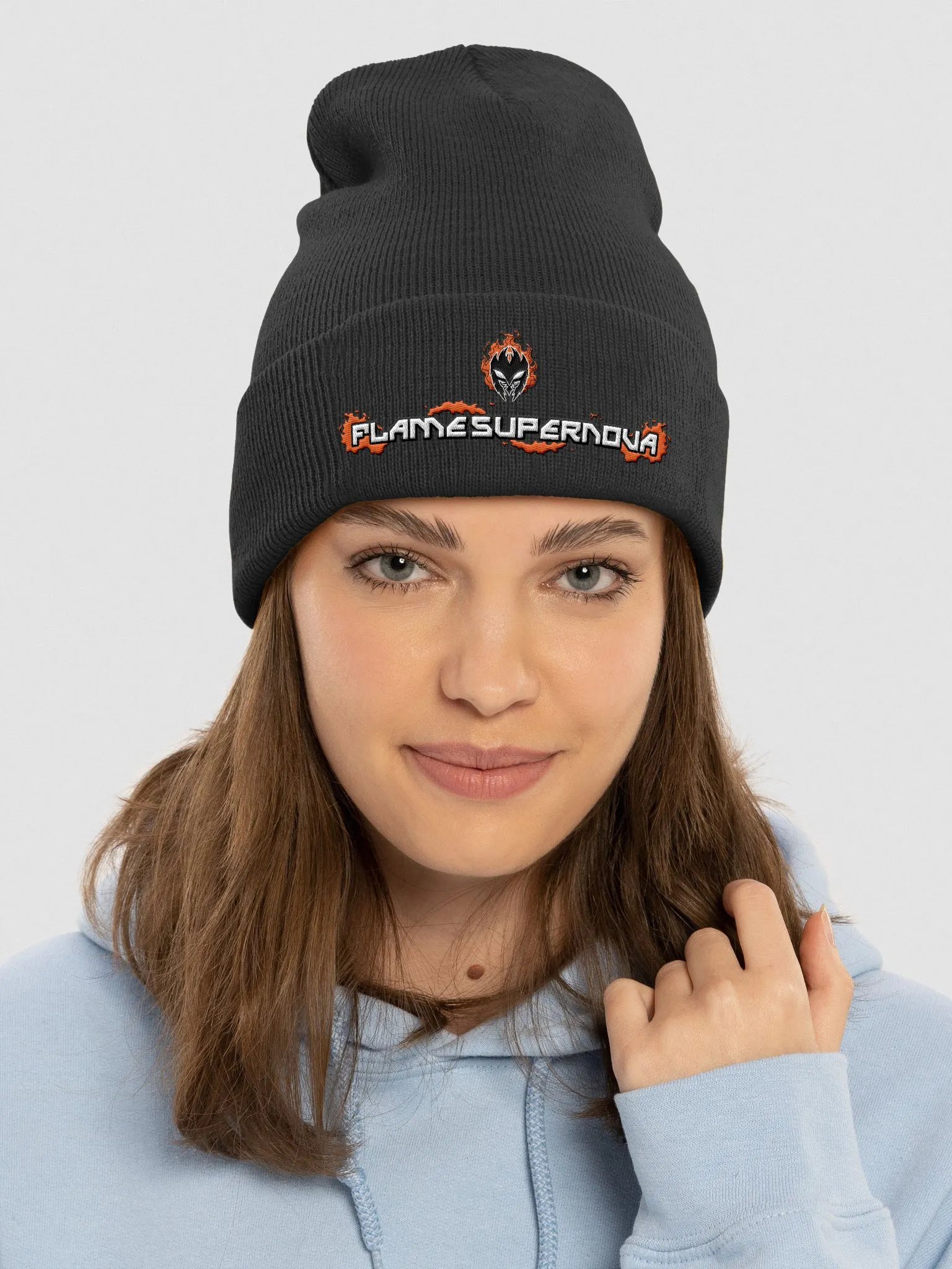 Mask Icon v2 (Black) Beanie product image (3)