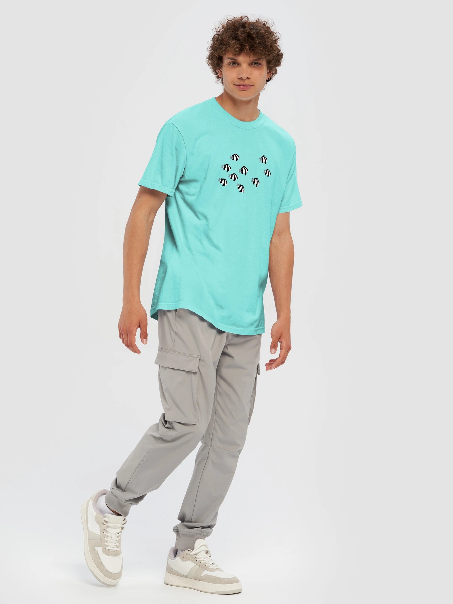 A School of Three-Stripe Damsels Embroidered Premium Shirt | Saltwater Reef Aquarium Fish & Marine Life Apparel product image (10)