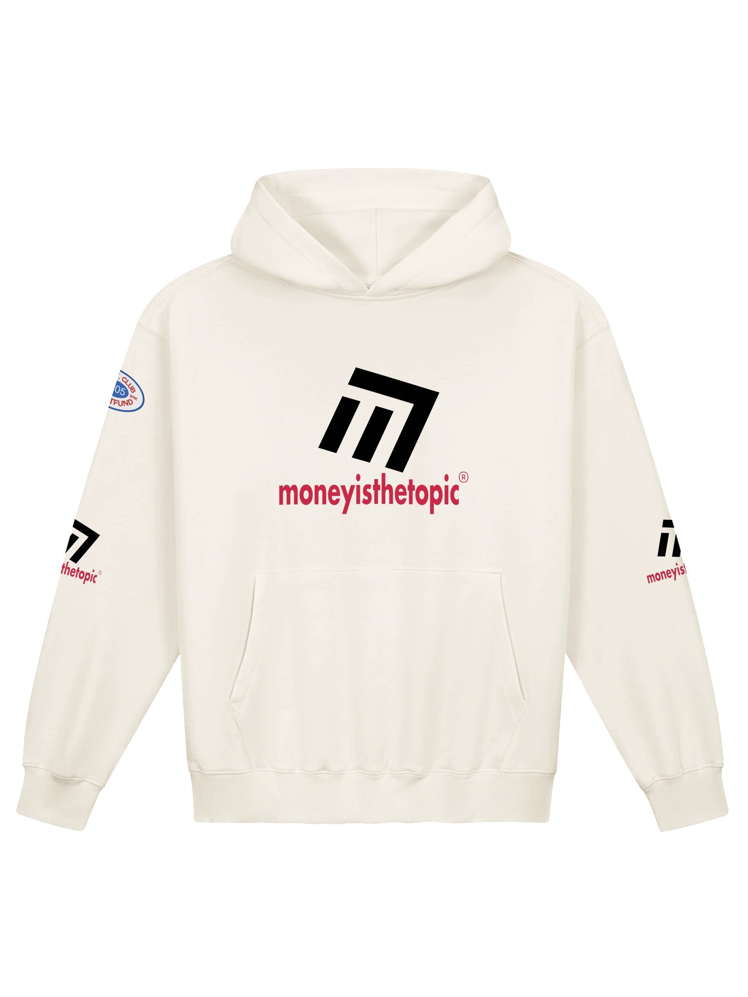 MONEY Club French-Terry Off-White Color Hoodie Unisex product image (1)