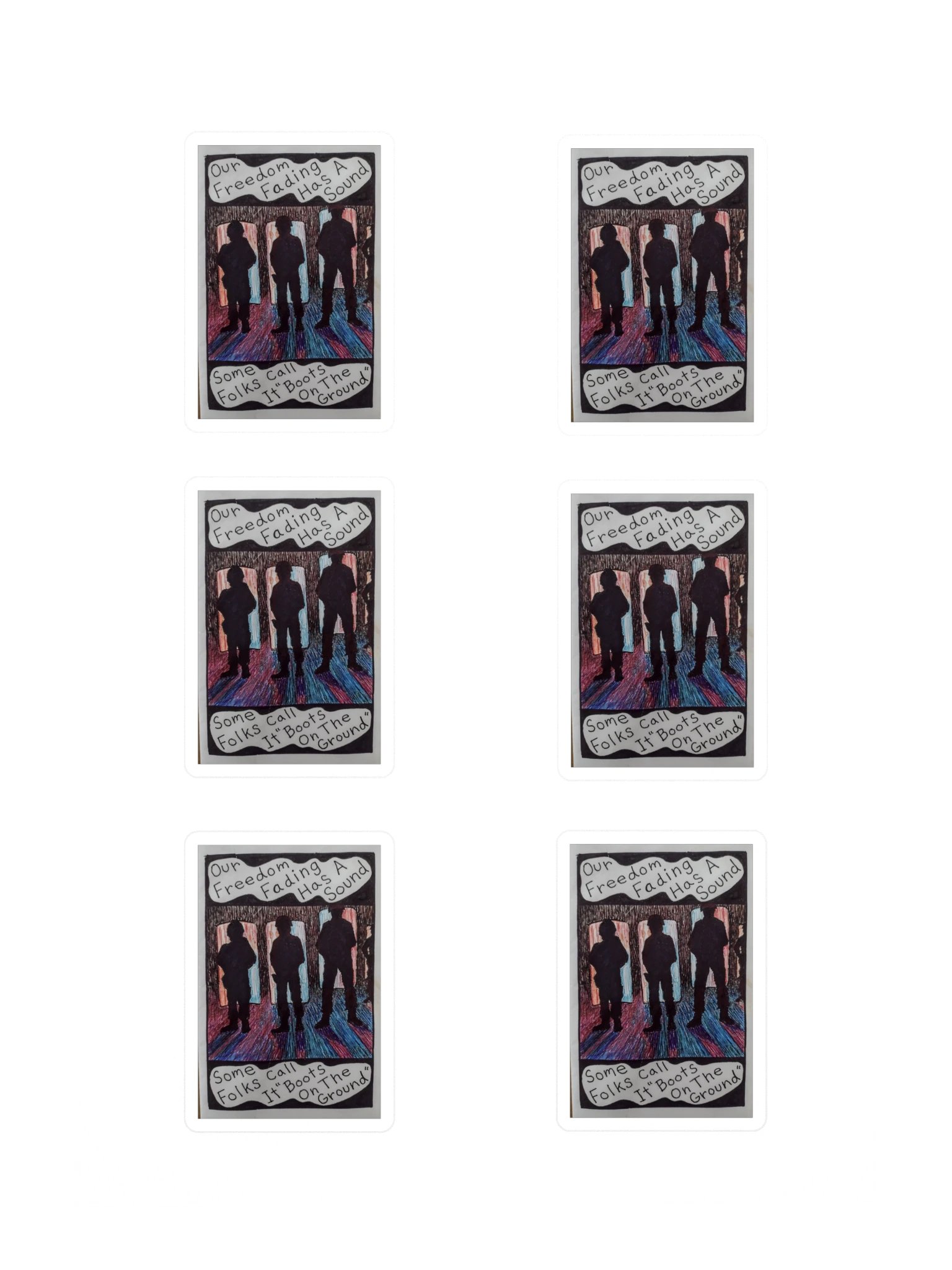 Freedom Fading Sticker Sheet product image (3)
