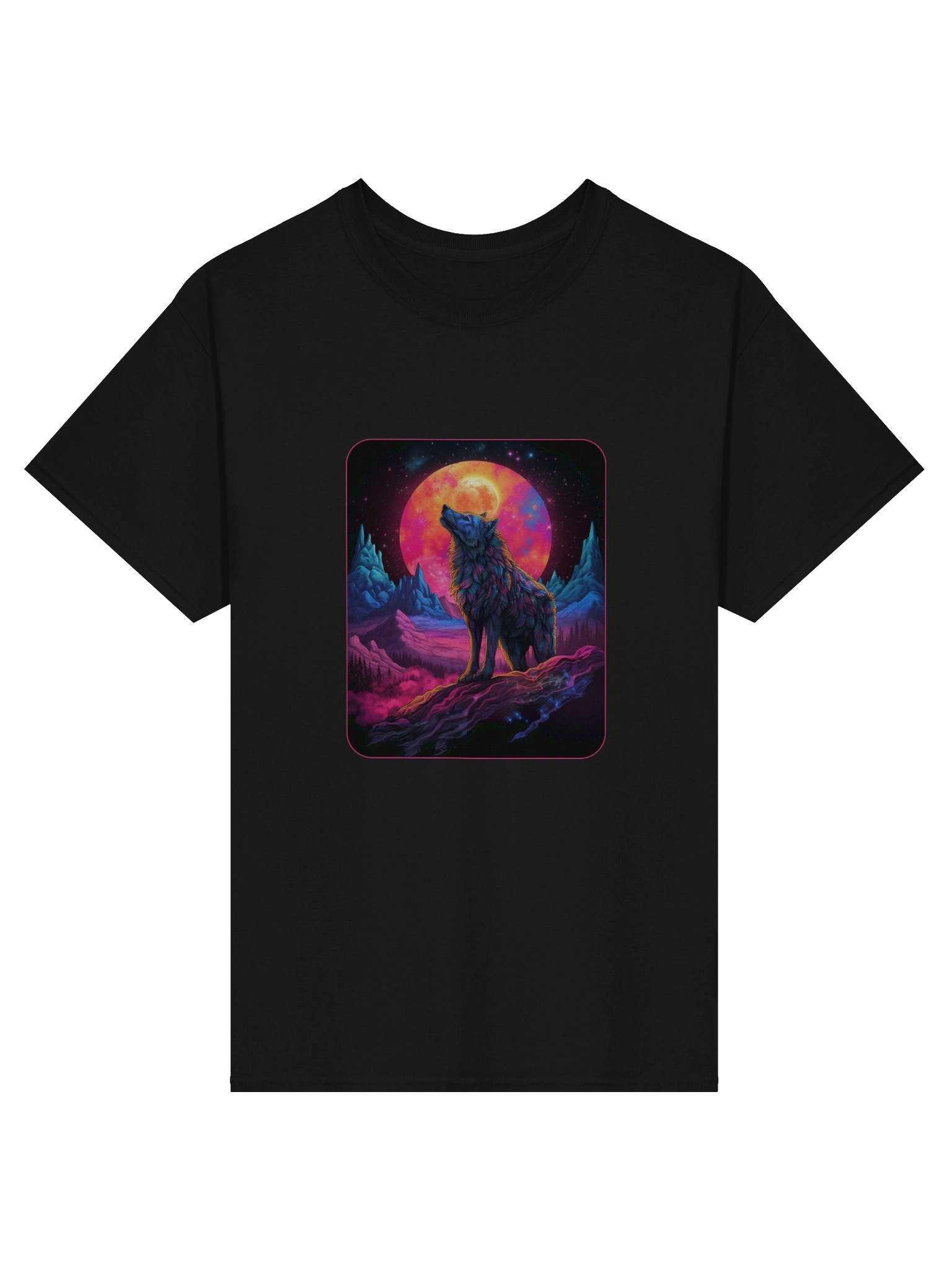 Moonlit Howl Wolf T-Shirt product image (1)
