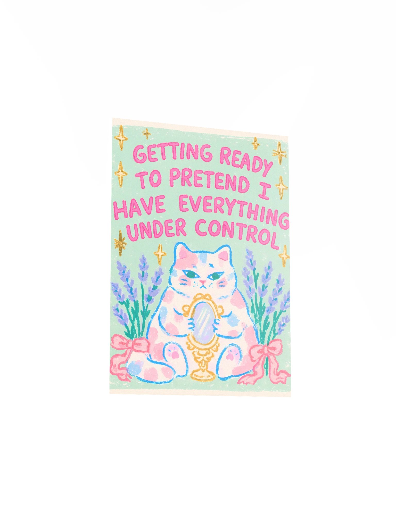 Pretend I’ve Got It Together Cat Poster product image (13)