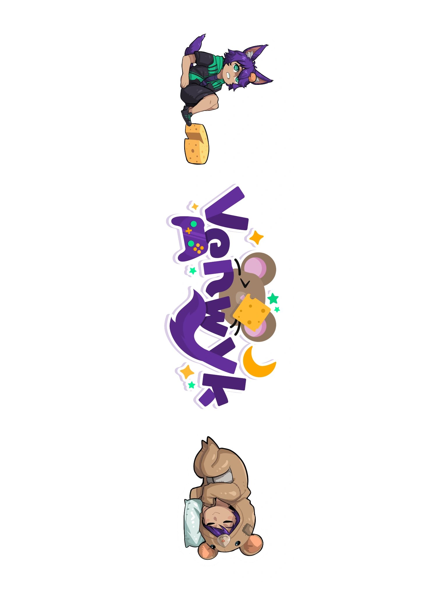 Venwyk Logo & Chibi Sticker Set product image (3)