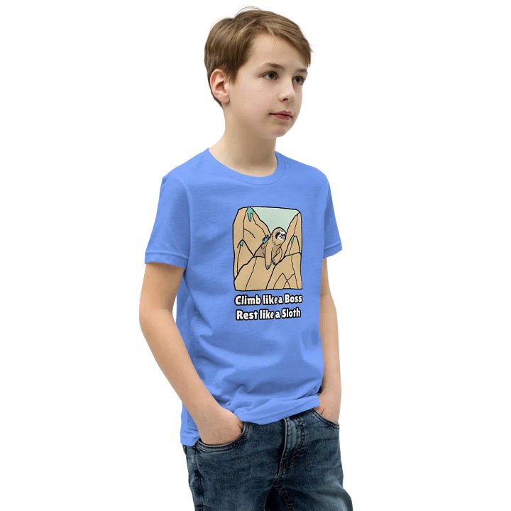 Climb Like a Boss Rest Like a Sloth - Youth Climbing T-Shirt product image (22)