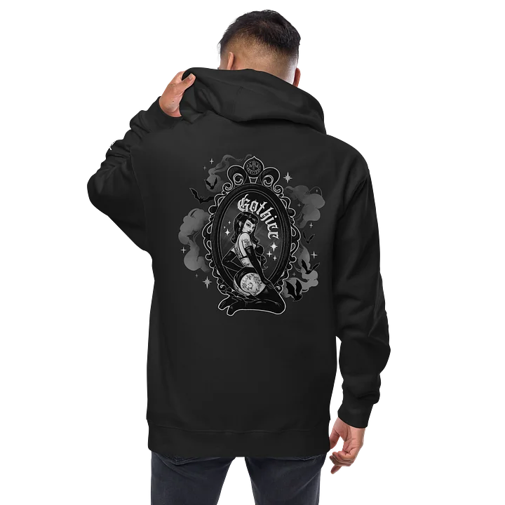 𝖌𝖔𝖙𝖍𝖎𝖈𝖈 fleece zip-up hoodie product image (2)