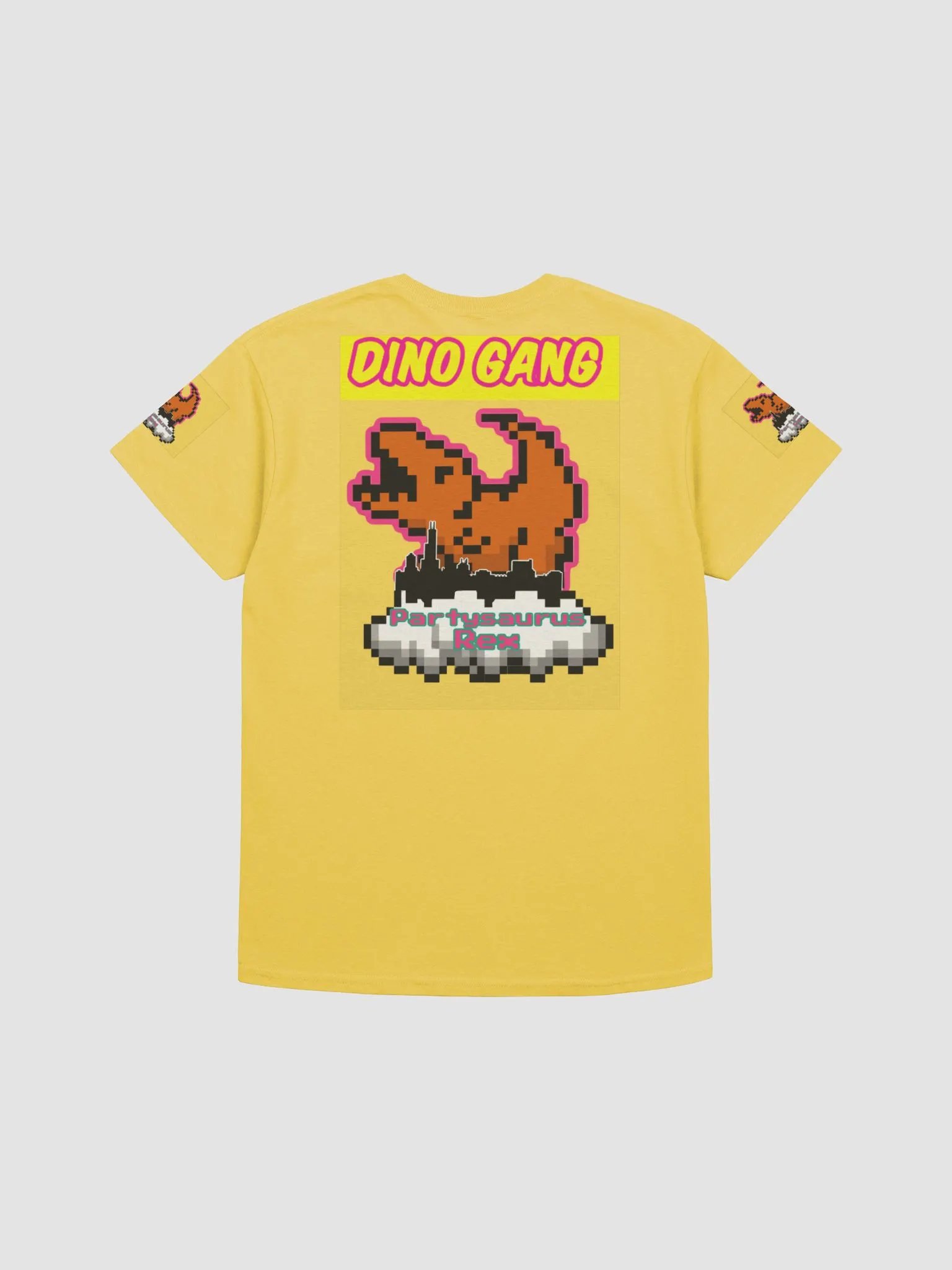 8 Bit Partysaurus Rex Tee Yellow product image (2)
