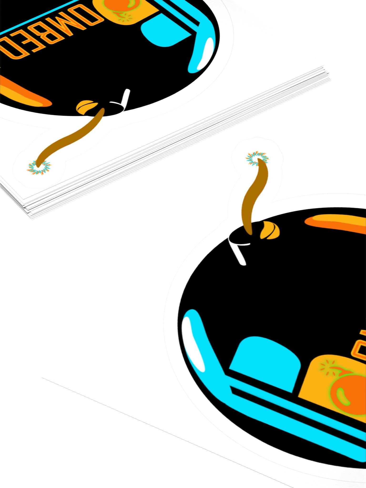 BOMBED U Logo Sticker product image (4)