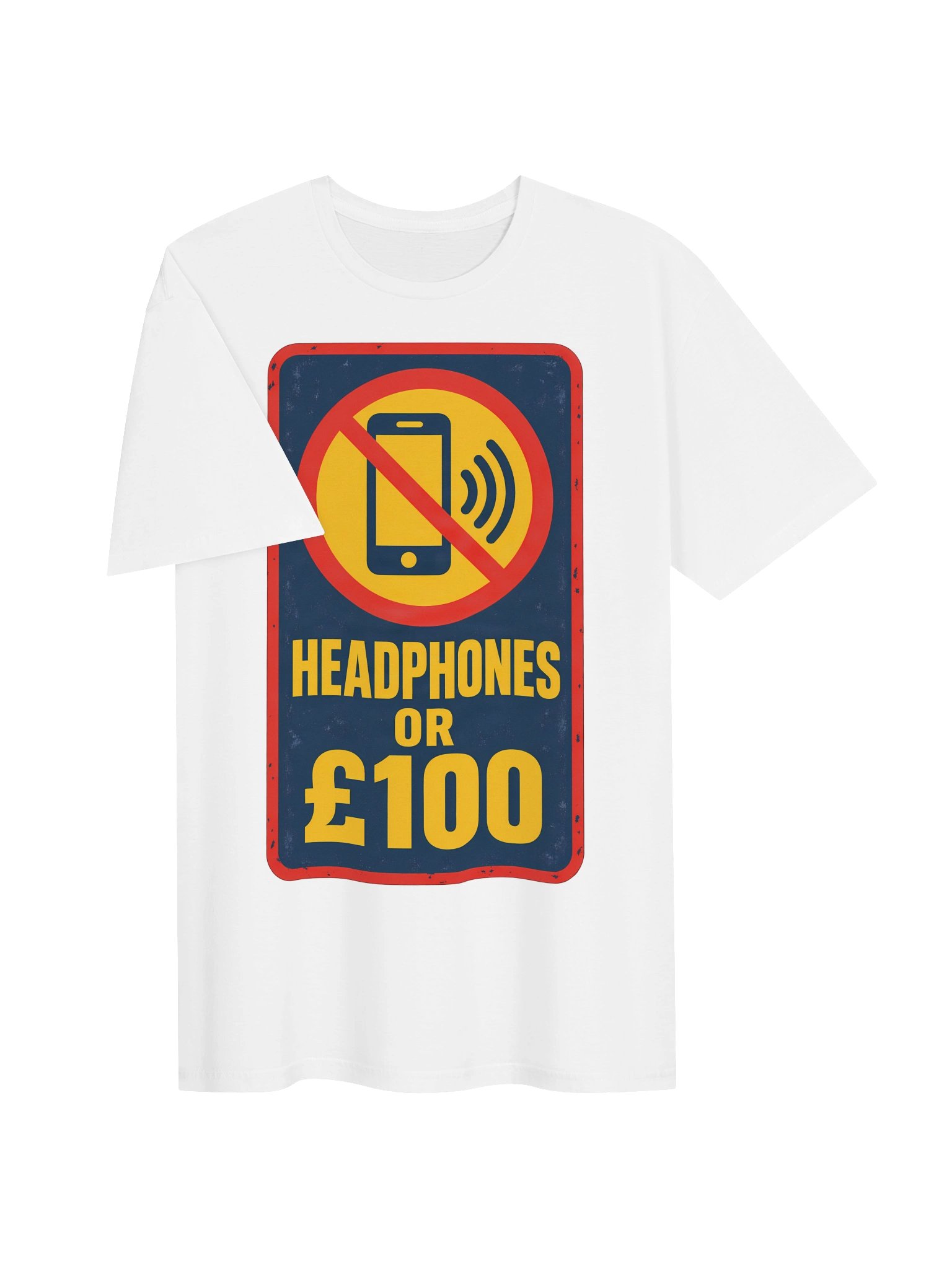 Headphones or £100 Bus Sign T-Shirt product image (3)