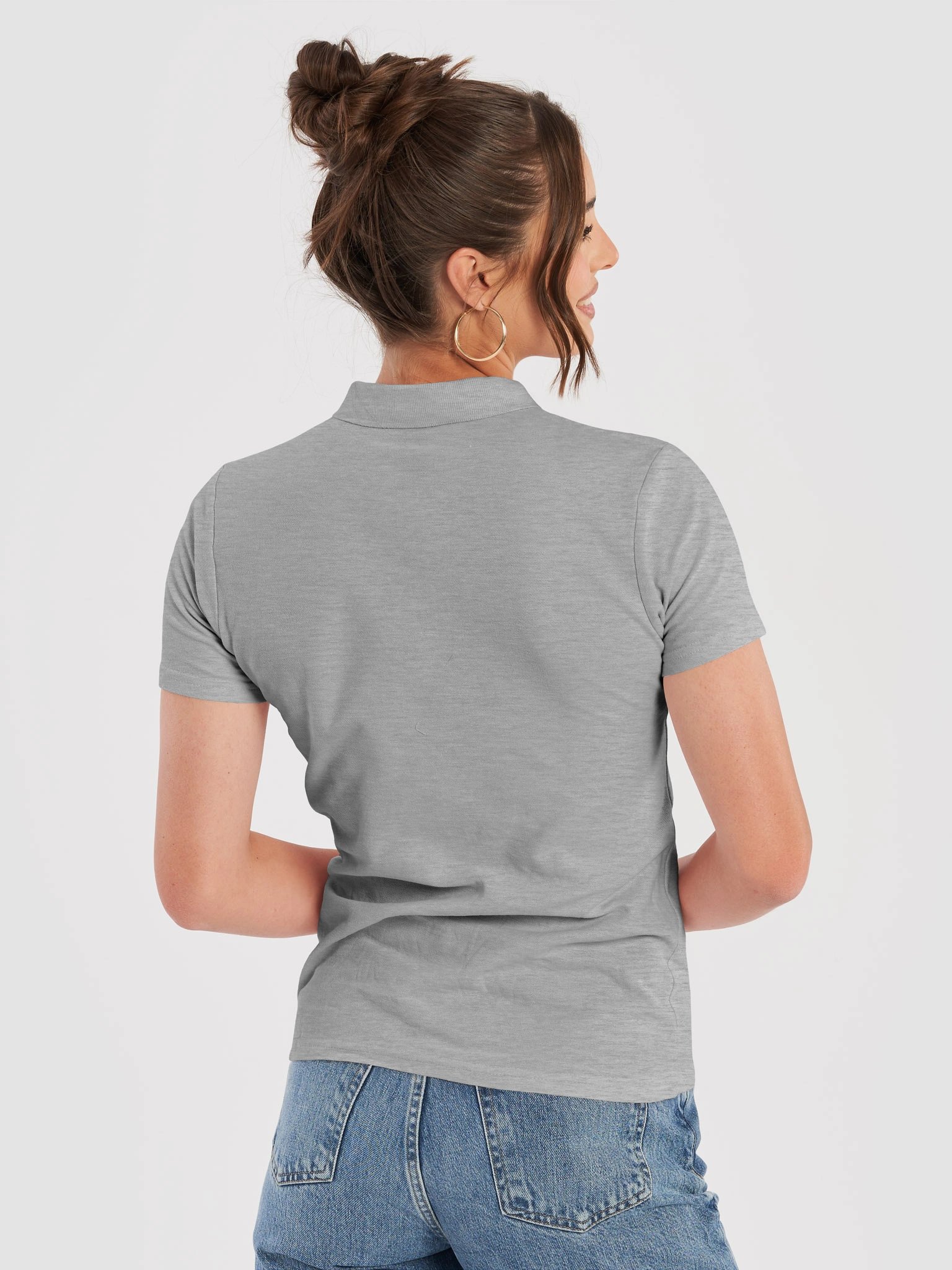 BANDE WAR ABSICHT. Damen Padel Poloshirt – Sport Grey product image (4)