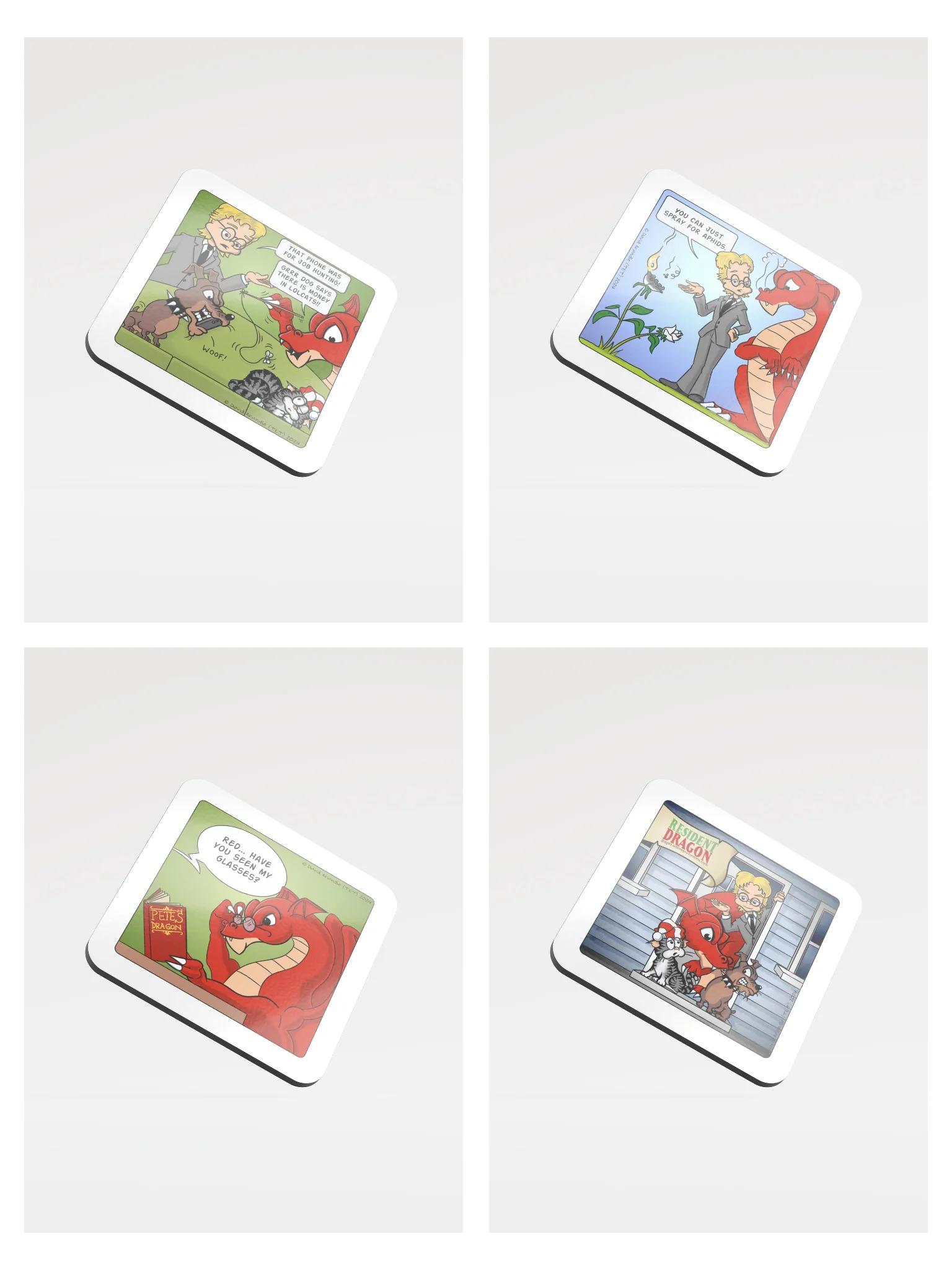 Resident Dragon Four Coaster Set - Buy and Save! product image (1)