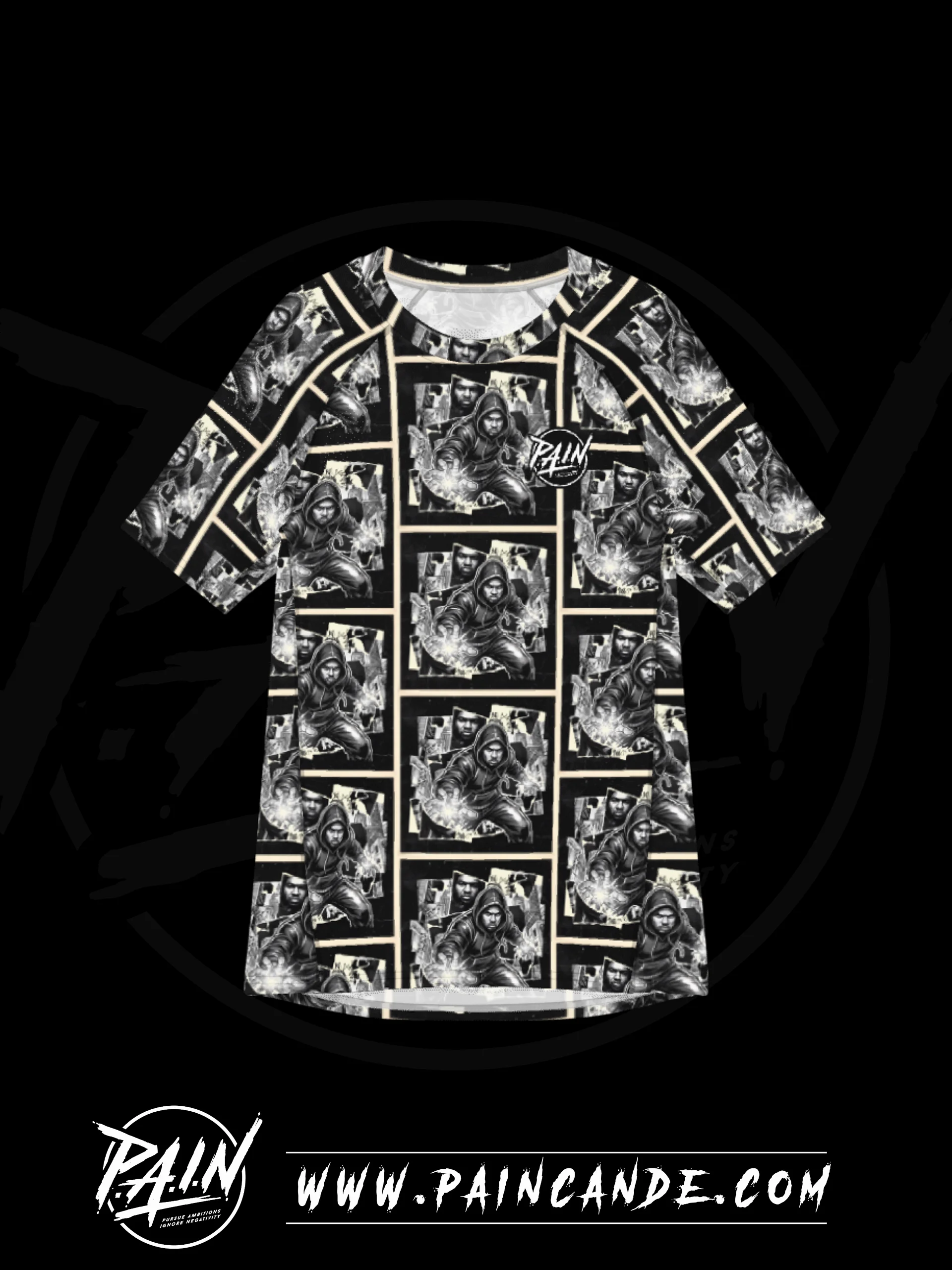 Hooded Figure All-Over Print Rash Guard product image (1)