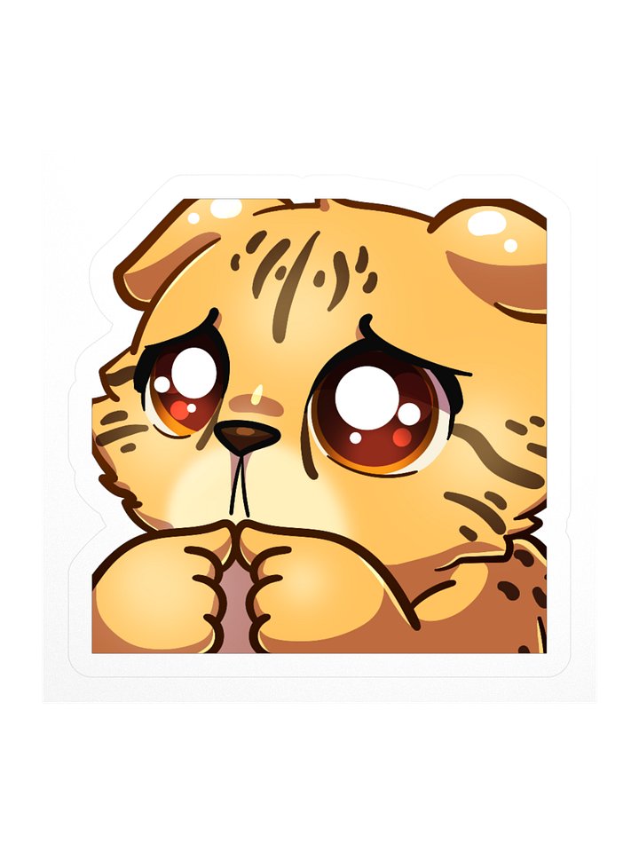 Shy Cheetah Sticker product image (3)