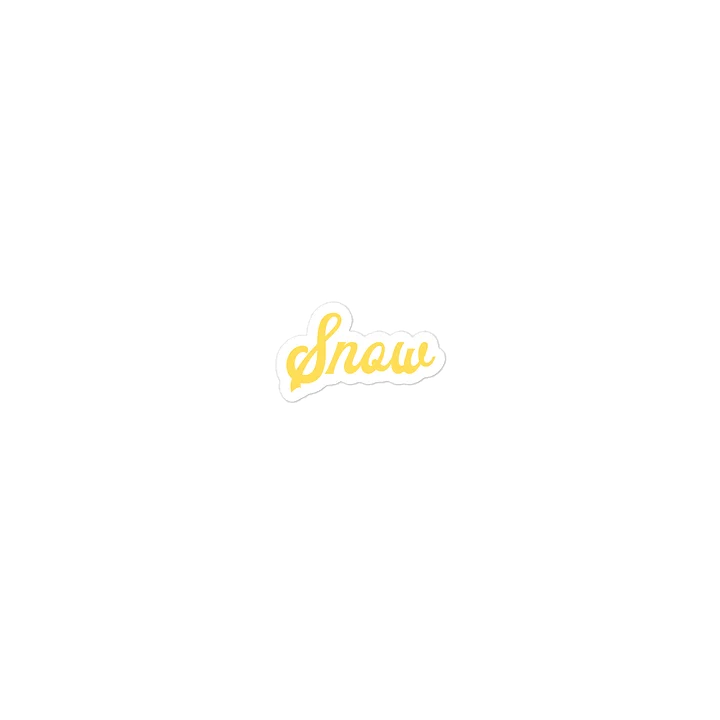 "Snow" Die-Cut Sticker product image (1)