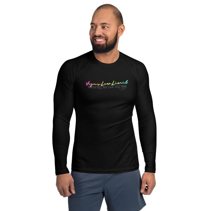 Vegas Low Limit Men's Rash Guard - Black product image (1)