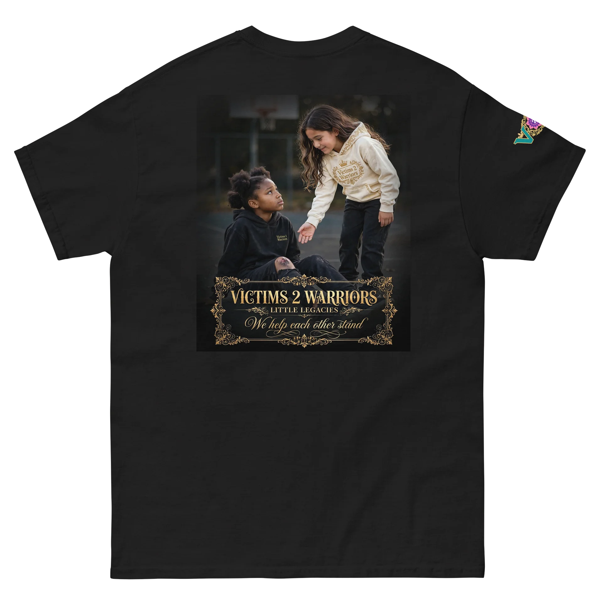 V2W -LITTLE LEGACIES- “ We help each other stand” Signature Tee product image (7)