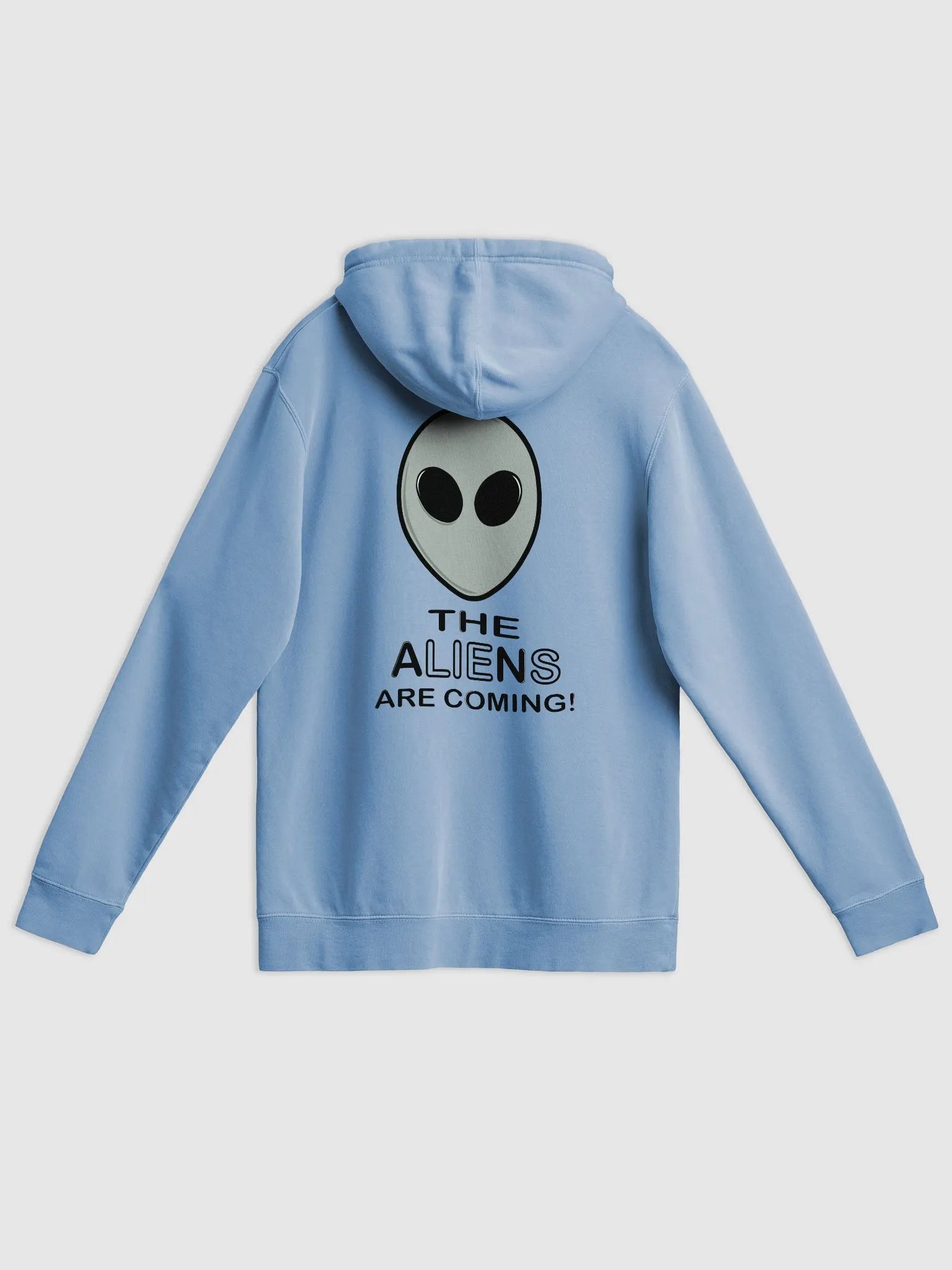 The Aliens Are Coming! - Independent Trading Co. Pigment Dyed Hoodie (BACK) product image (1)