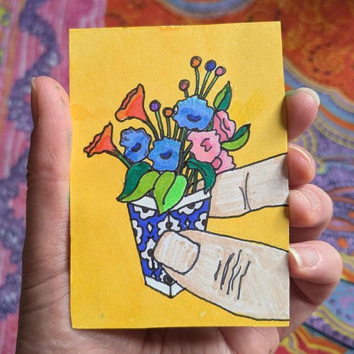 Inktober Day 3: Miniature 💐
.
.
.
.
.
#inktober #inktober2026 #art #inktoberday3 #flowerart