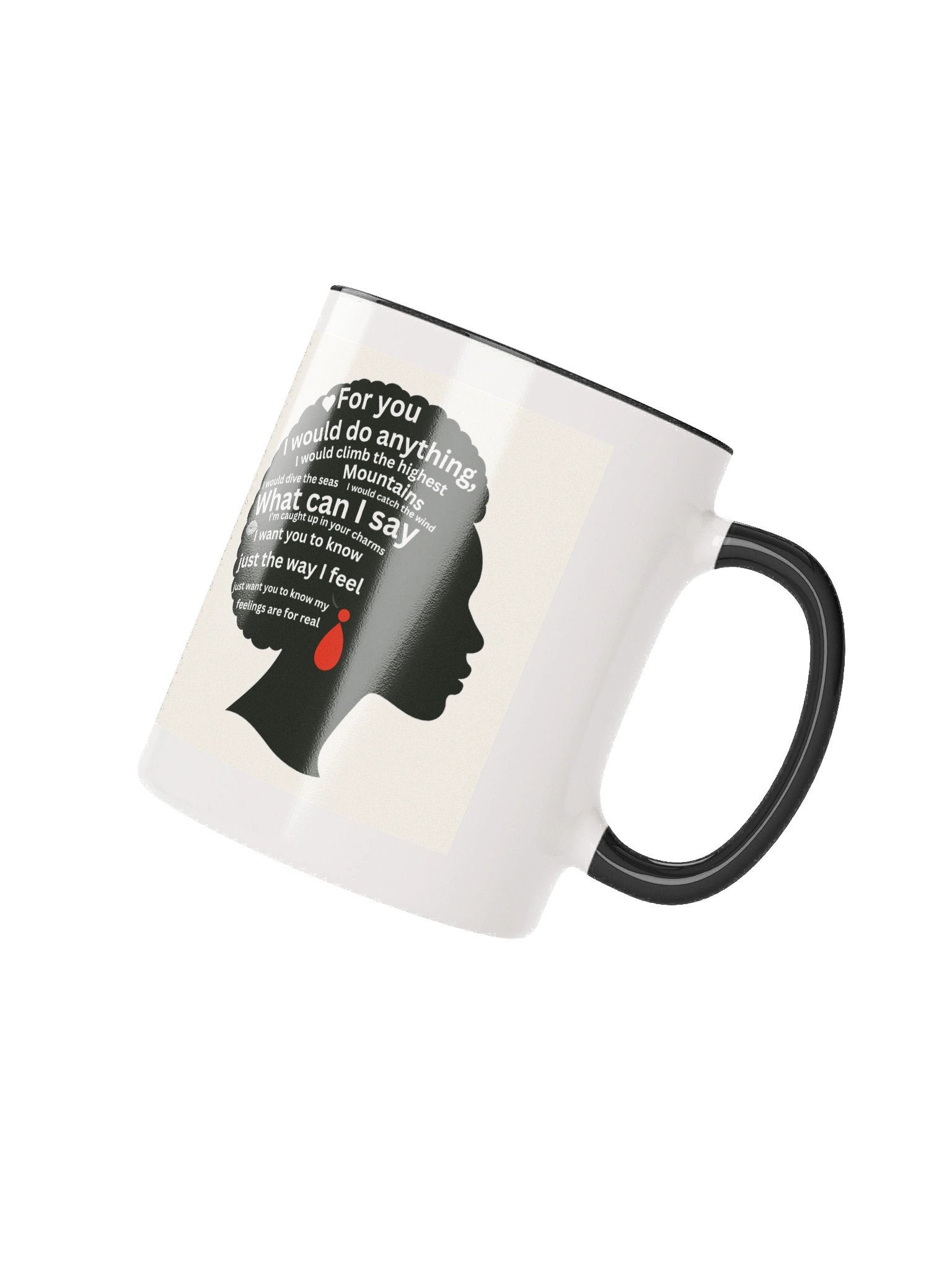 Afro Ceramic Mug- Come Over lyrics product image (3)