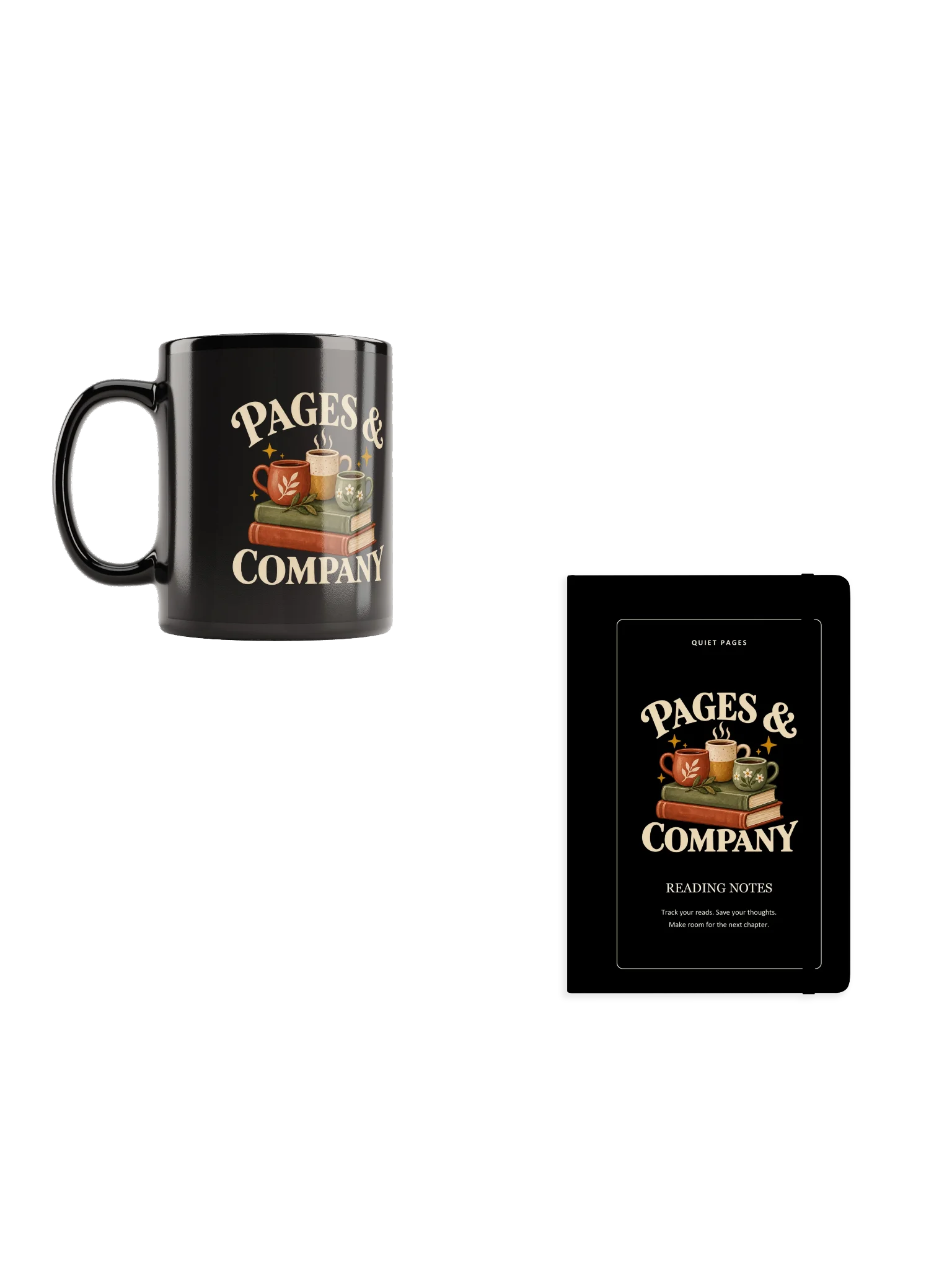 Pages & Company Black Mug & Journal Set product image (1)