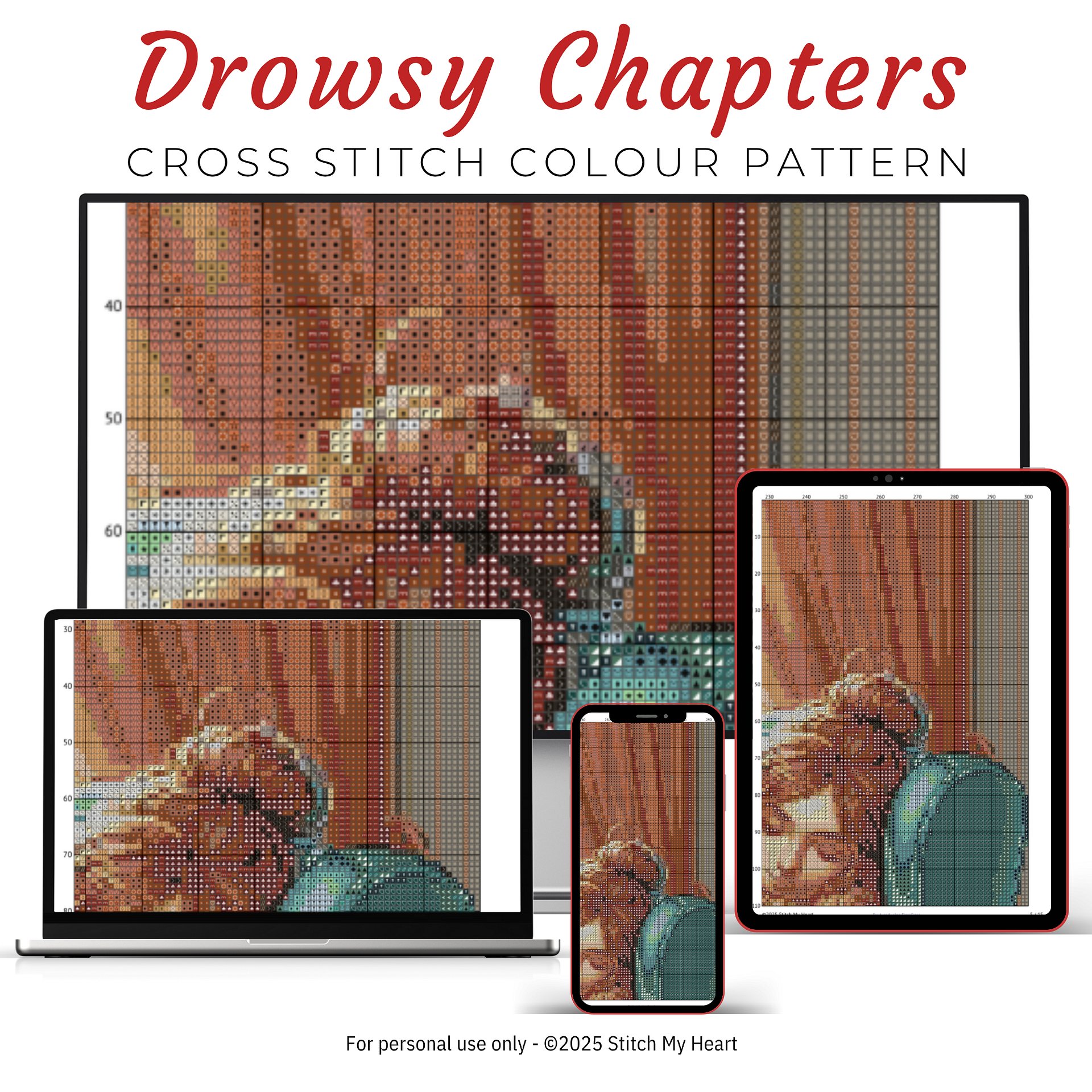 Drowsy Chapters Cross Stitch Pattern product image (3)