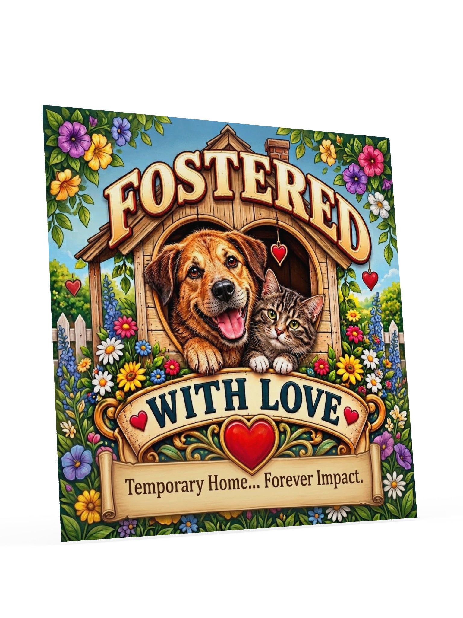 Fostered With Love Pet Poster product image (4)