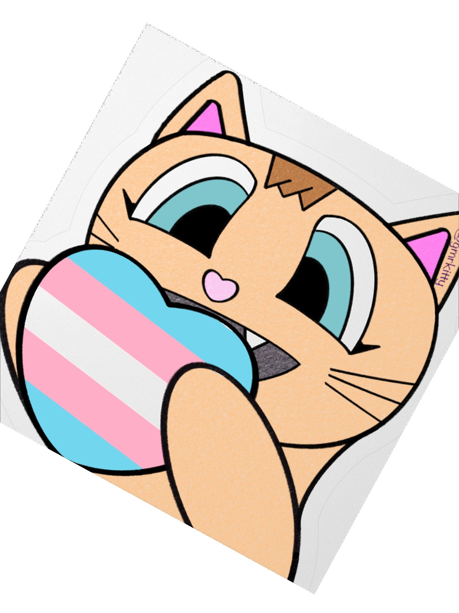 Trans Pride Kitty Sticker product image (5)