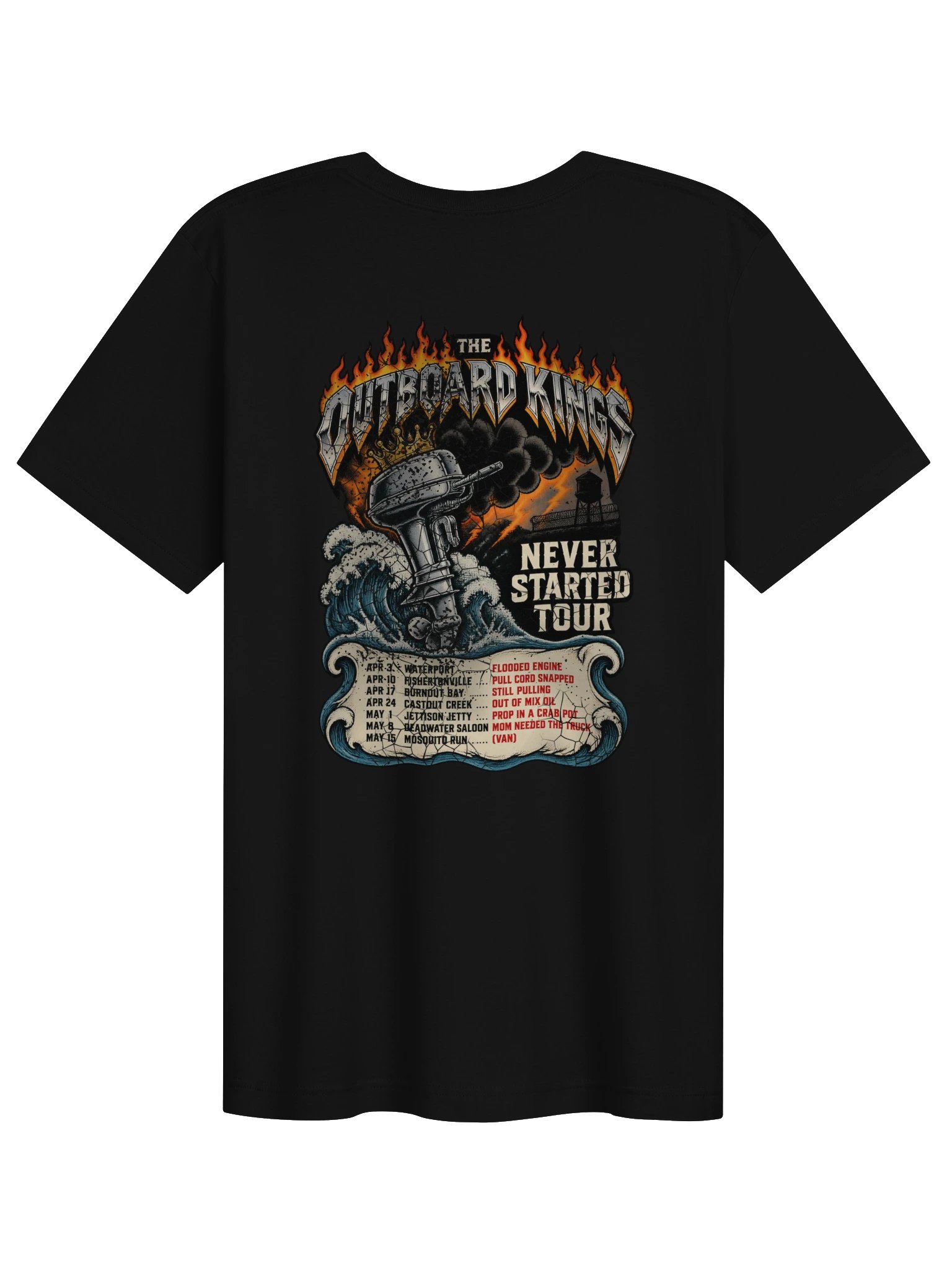 Outboard Kings - Never Started Tour - Tee product image (4)