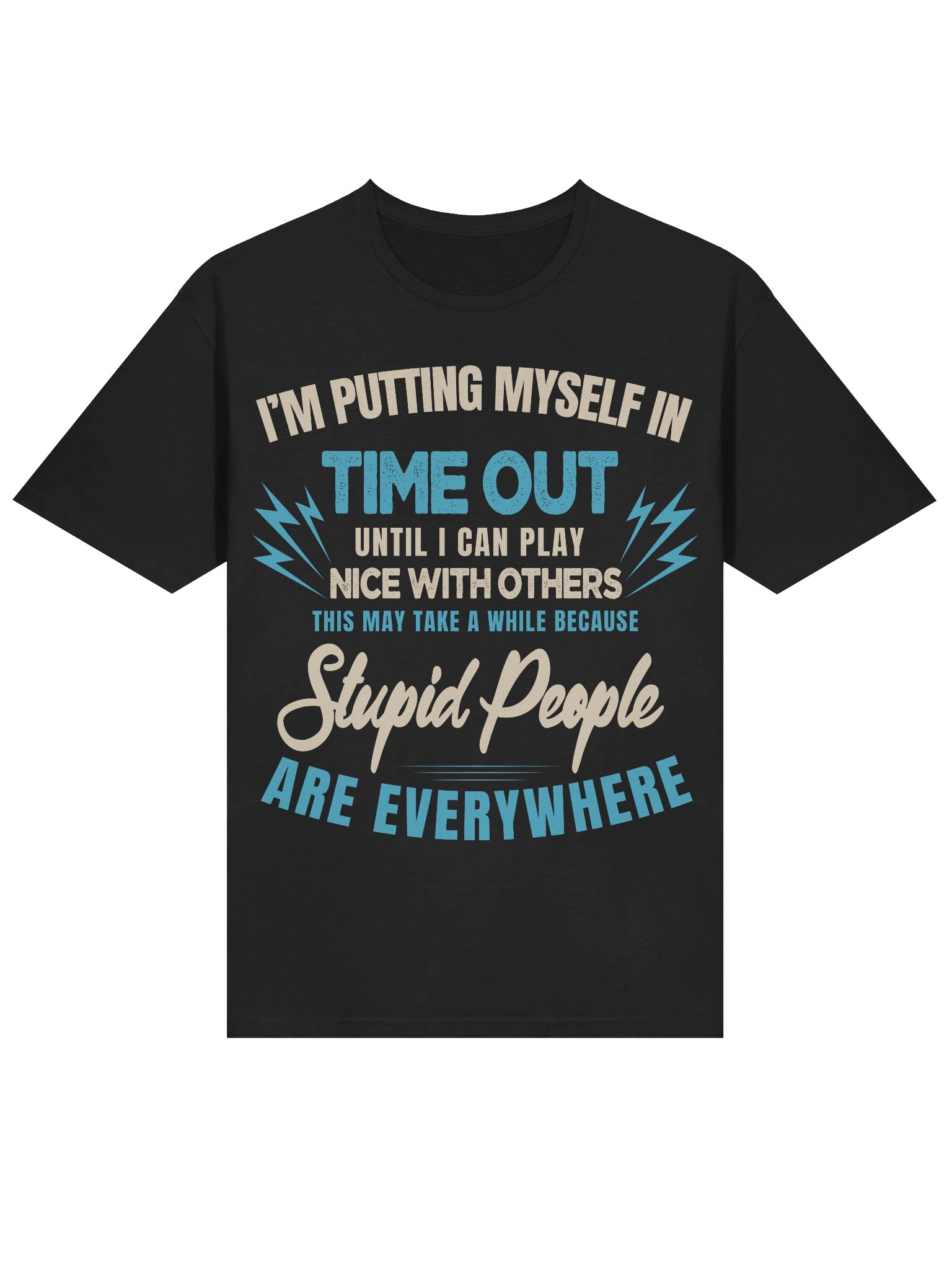 Meme – Time Out – Stupid People Everywhere – Gildan Softstyle T-Shirt product image (2)