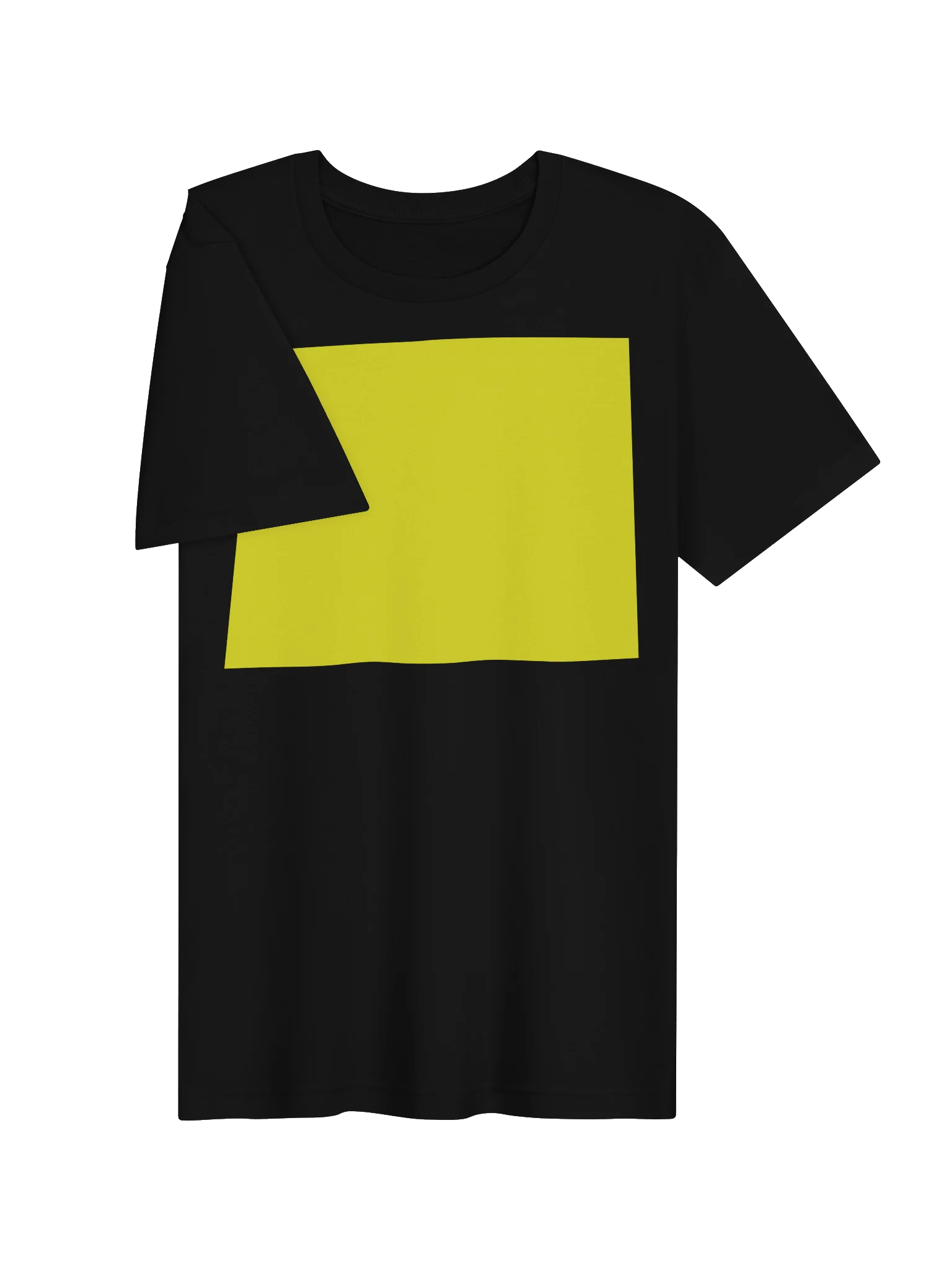 Yellow word t-shirt product image (3)