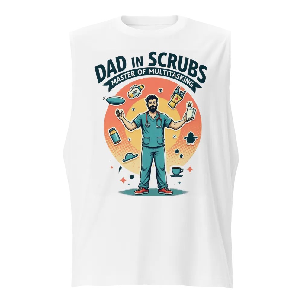 Dad in Scrubs Multitasking Muscle Tank product image (1)