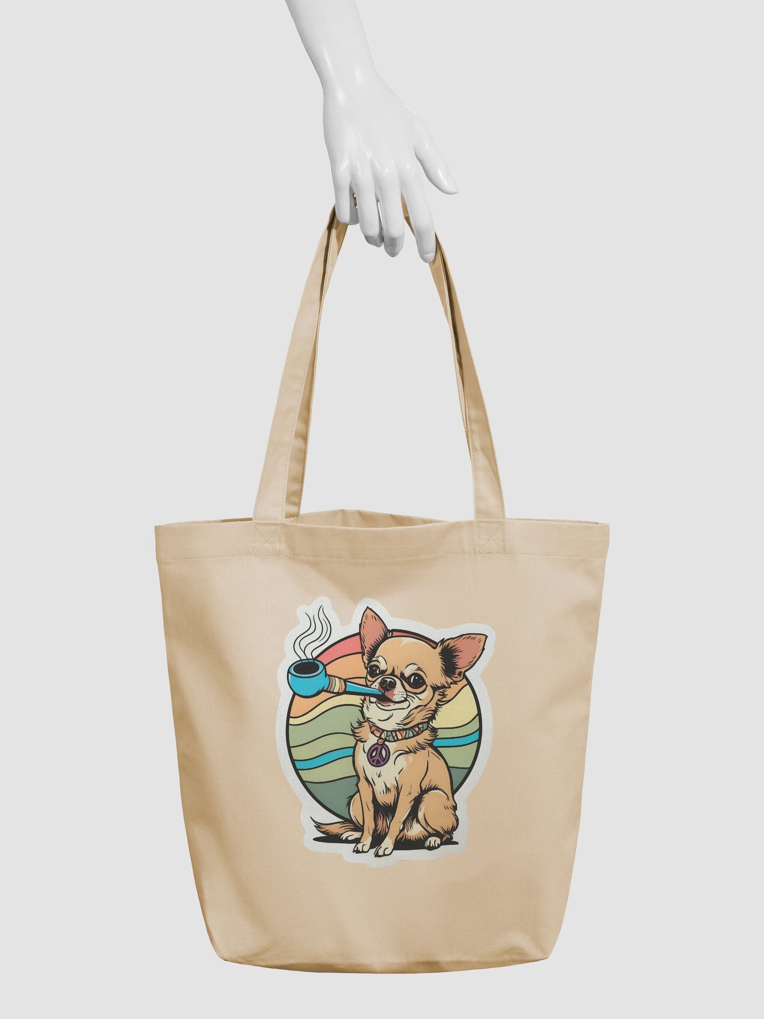 Peaceful Pup Eco Tote Bag product image (5)