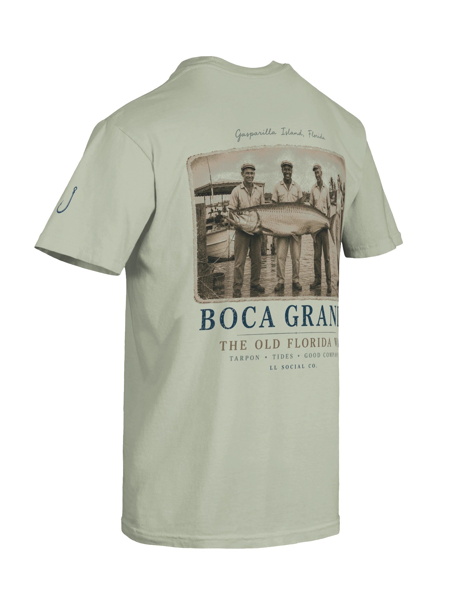 LL Social Co. The Old Florida Way Tee — Boca Grande (BACK) product image (8)