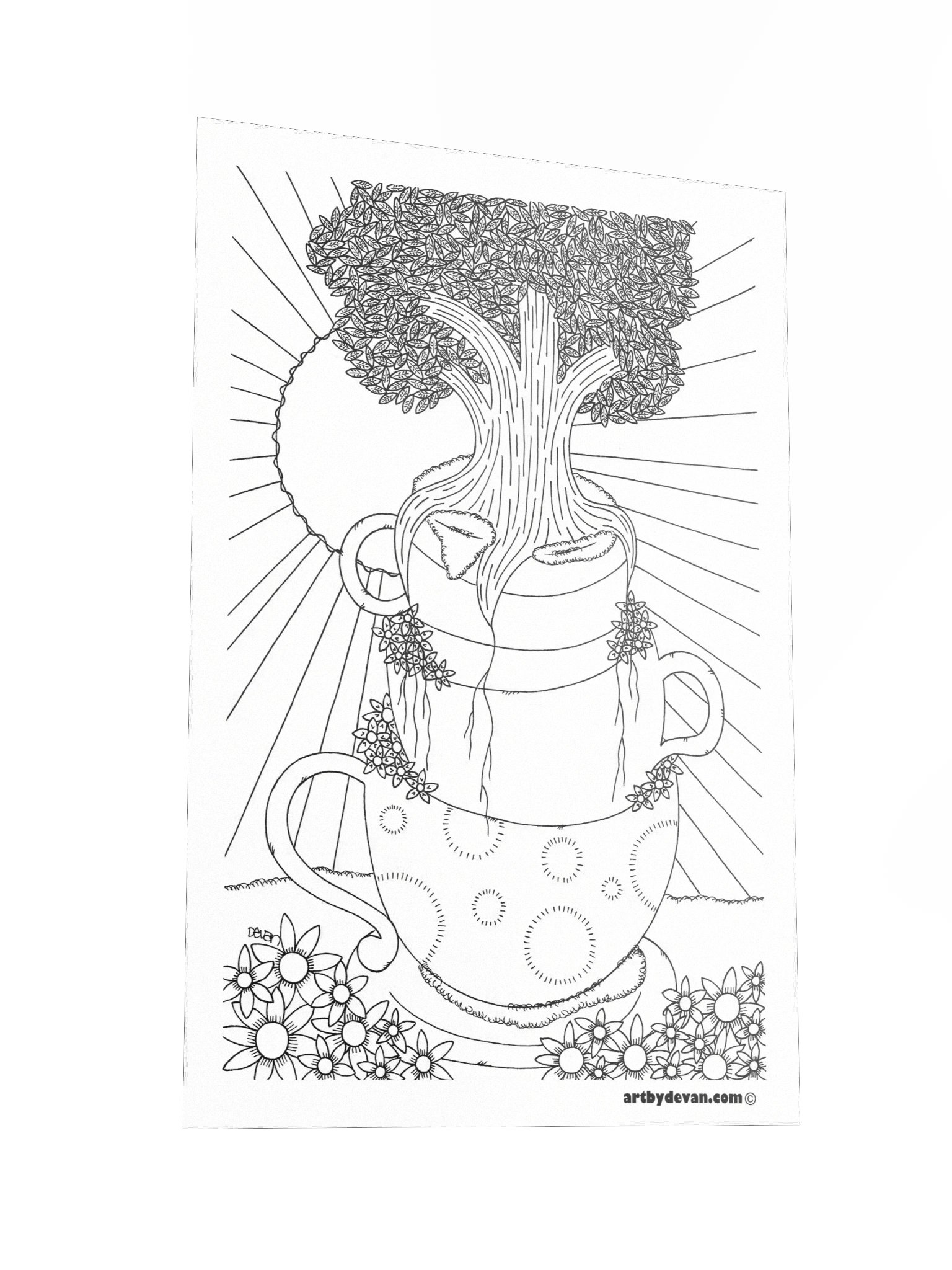 Color Your Own Art: Cup of Nature product image (2)