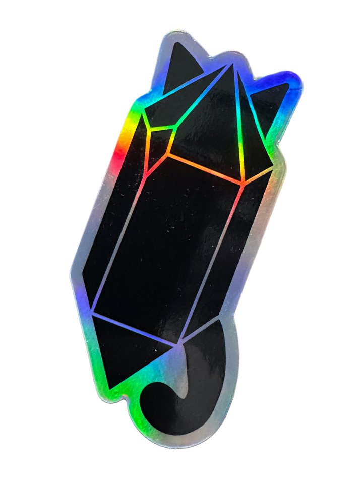 Holographic cat crystal sticker product image (1)