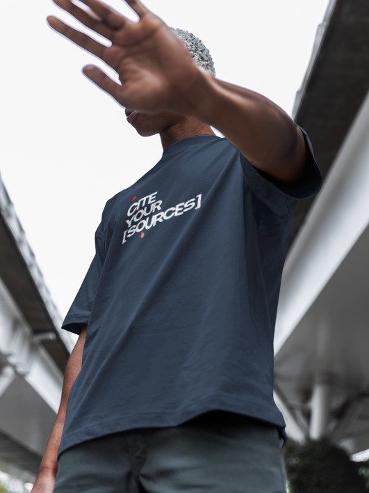 The Cite Your Sources Tee (In The Dark) product image (1)
