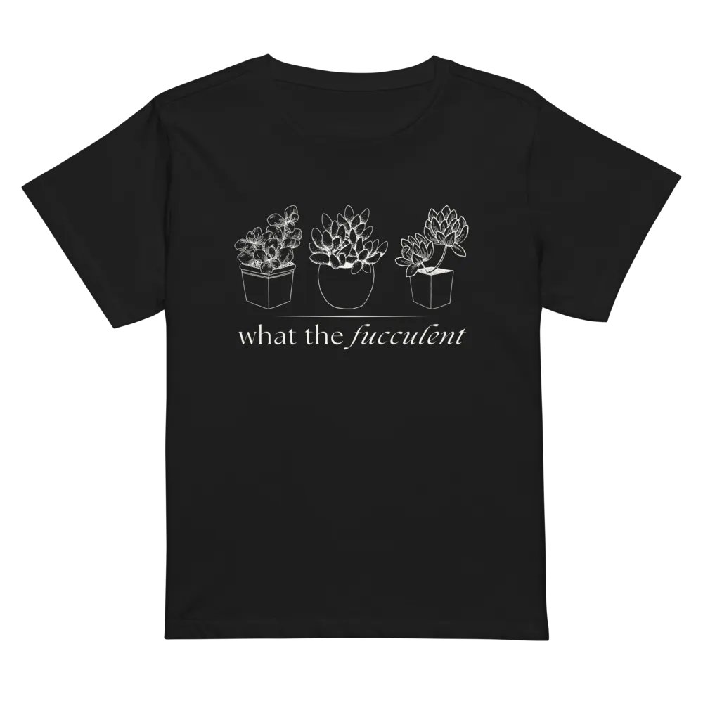what the fucculent women's high waist tee product image (2)