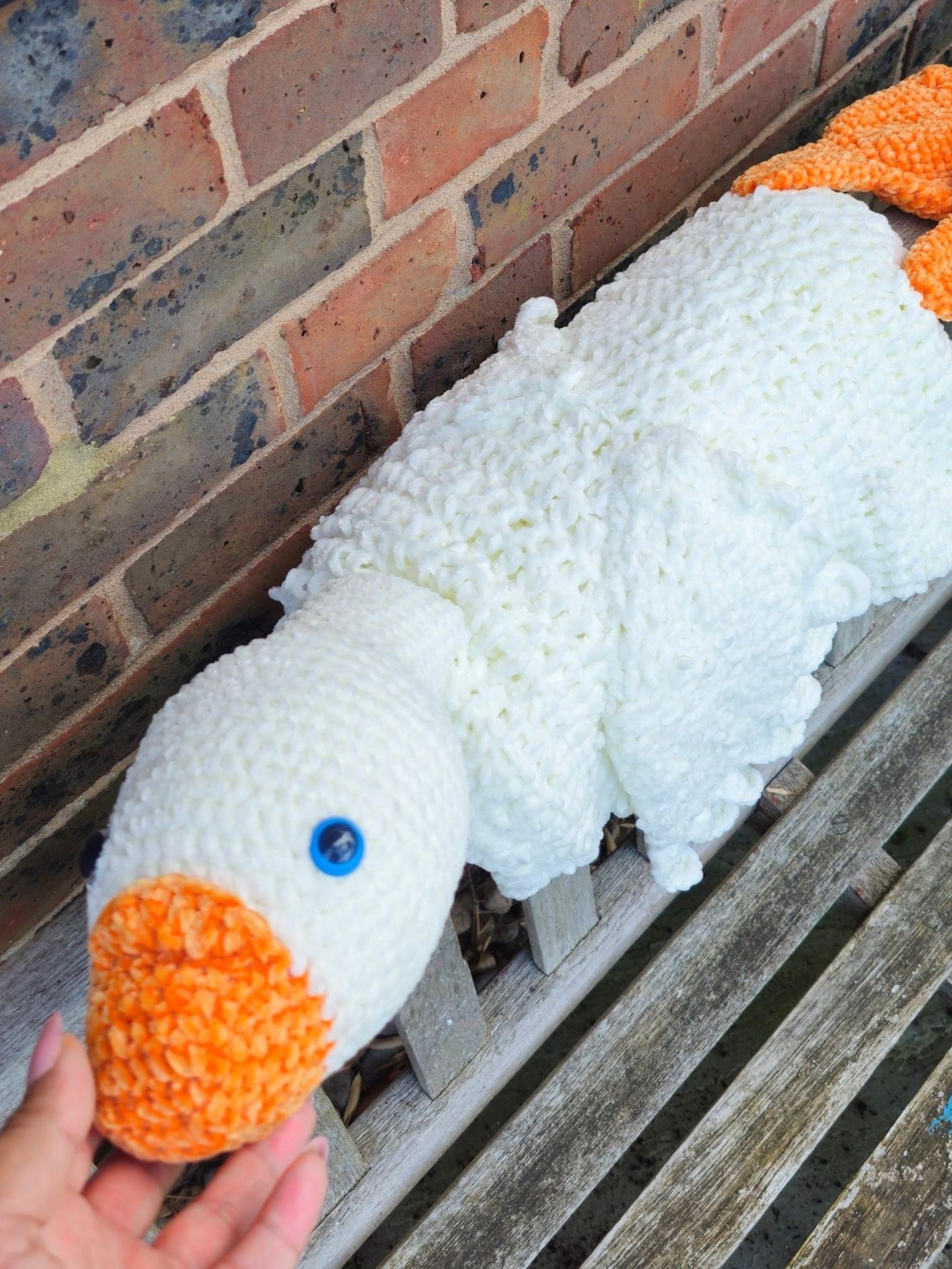3in1 Farm Goose Baby Blanket Crochet Pattern PDF | Chenille Plush Toy | Foldable Afghan | Baby Shower Gift product image (5)