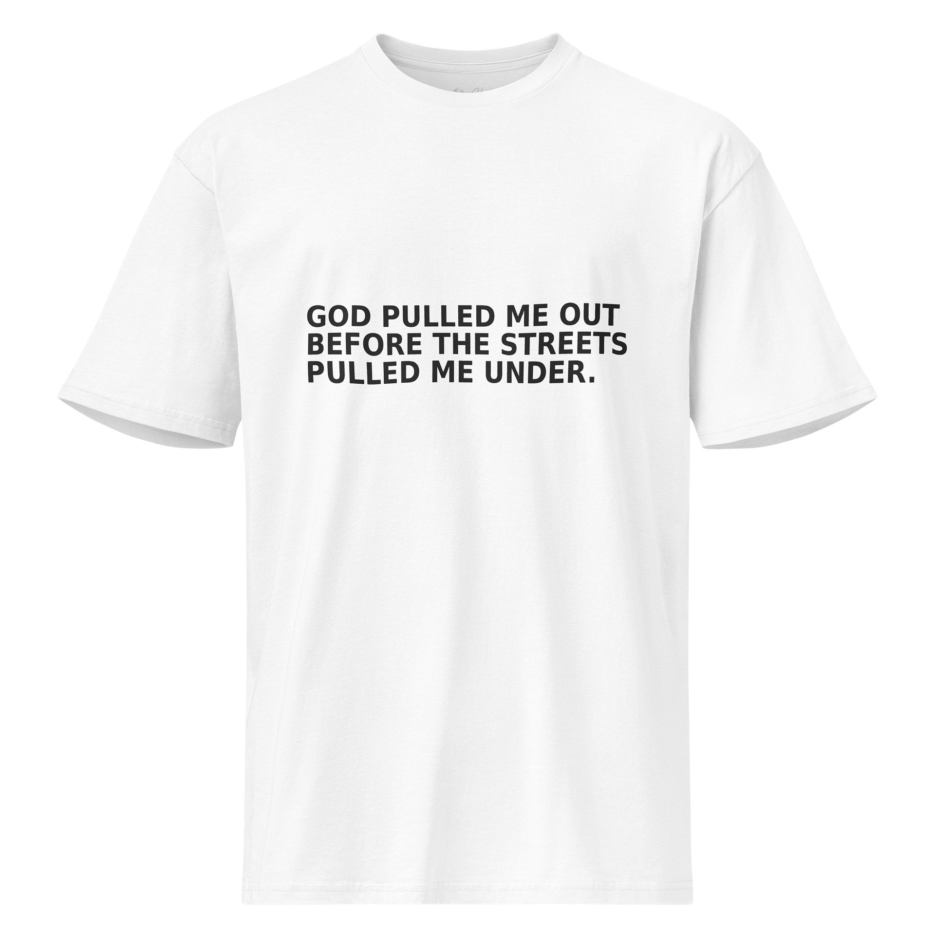 God Pulled Me Out White Tee product image (1)
