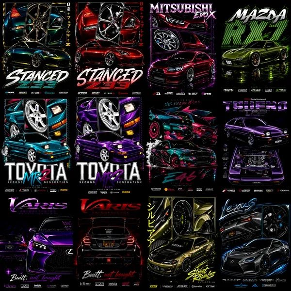160 JDM Designs for Dark Shirts product image (7)