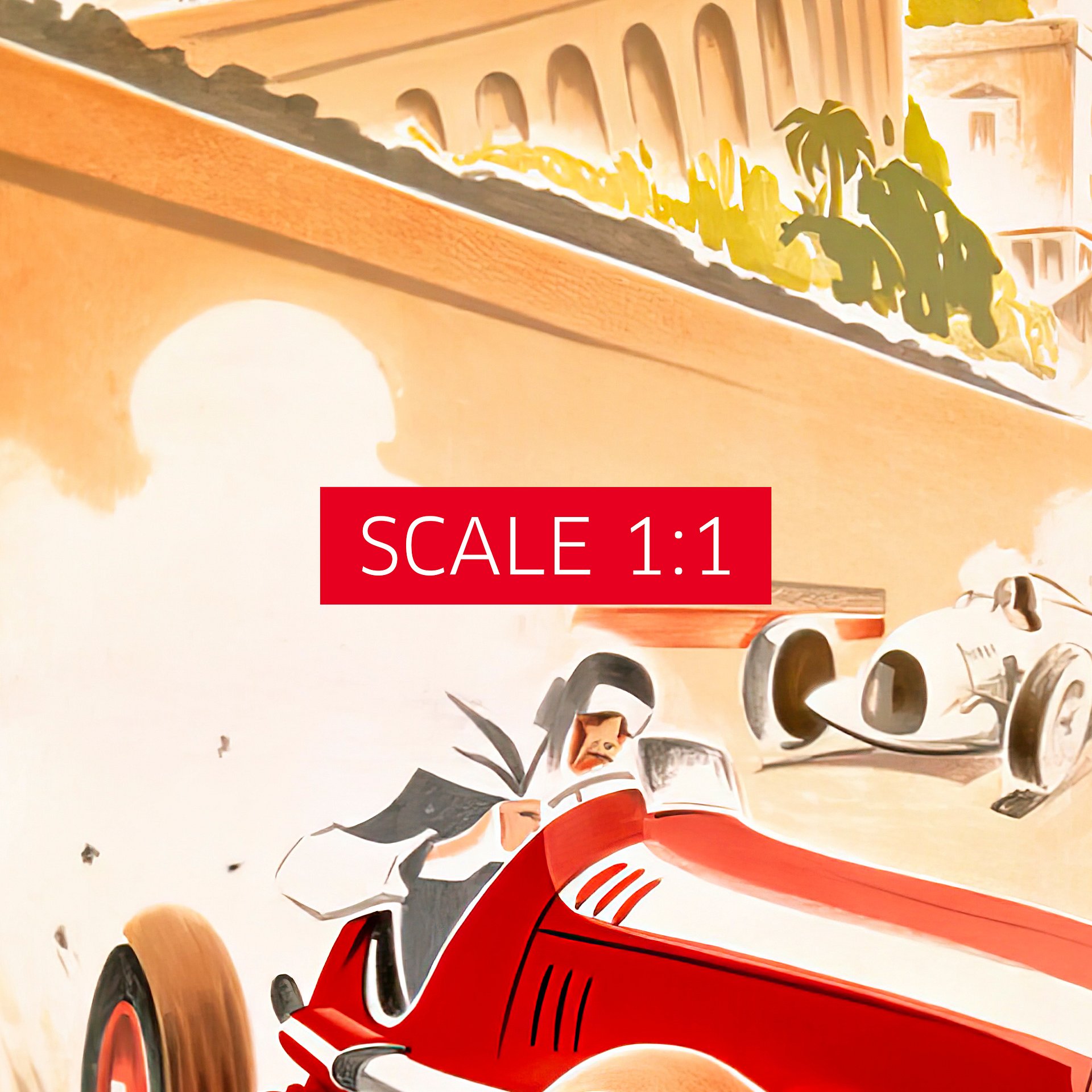 Monaco Vintage F1 Grand Prix, 1937 poster — Vintage Formula 1 poster, Monaco Grand Prix poster, retro travel poster, retro travel art product image (4)