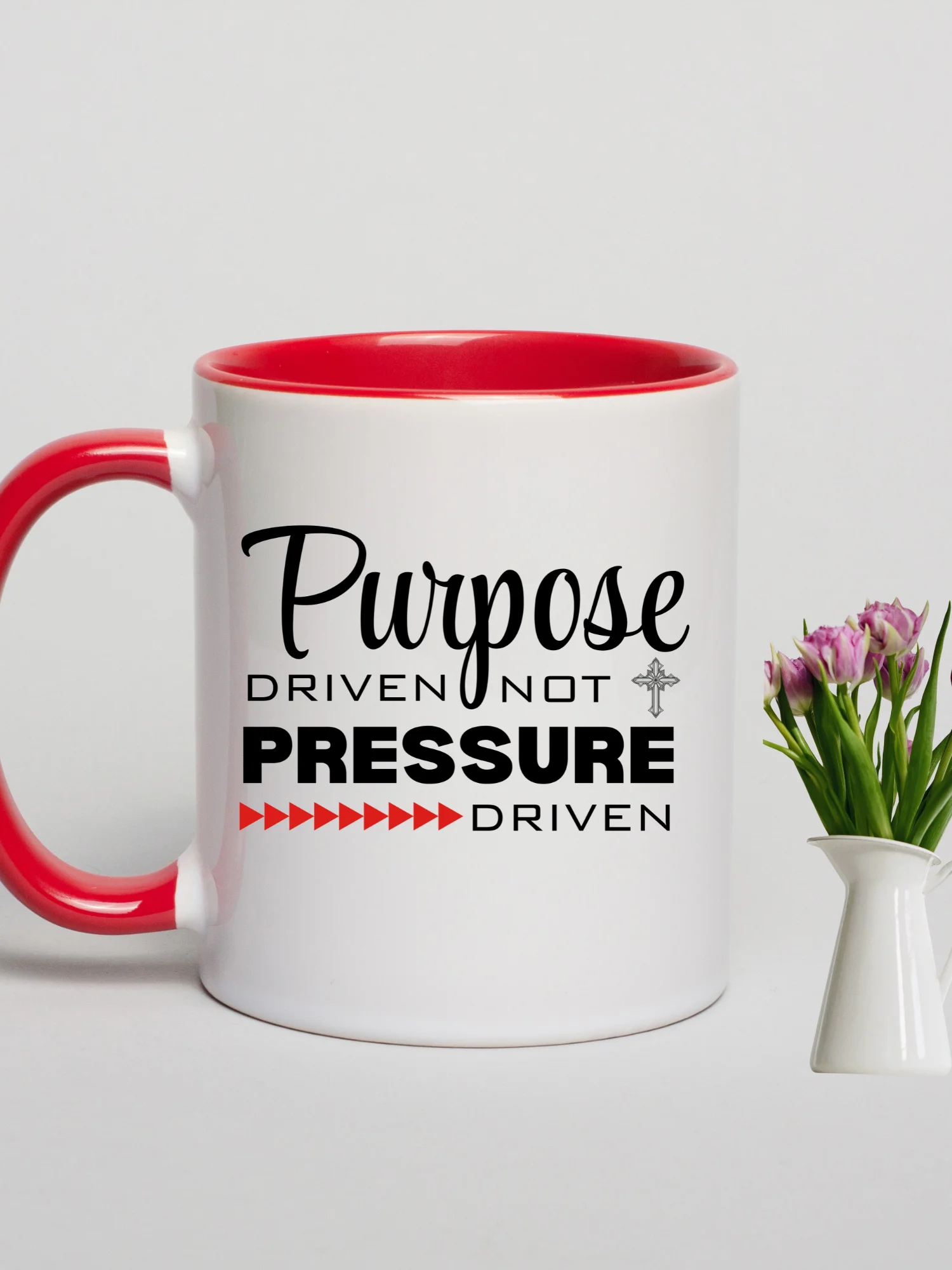Purpose Driven Not Pressure Driven | Double-tone Ceramic Mug | Faith Inspirational Gift product image (11)
